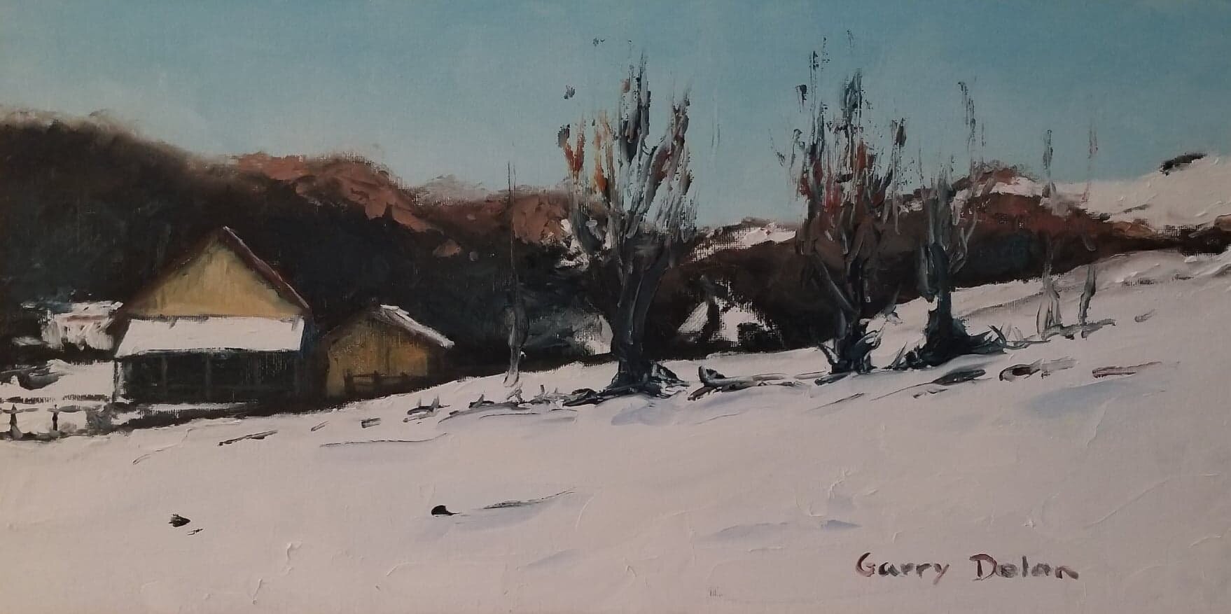 Snow over Maramures 10x18 inches, $3500AUD