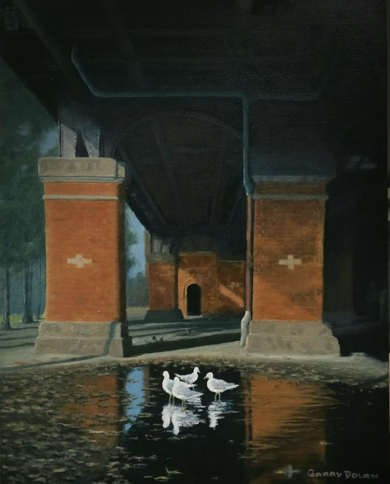 Playing in Puddles 20x16 inches, $4500AUD