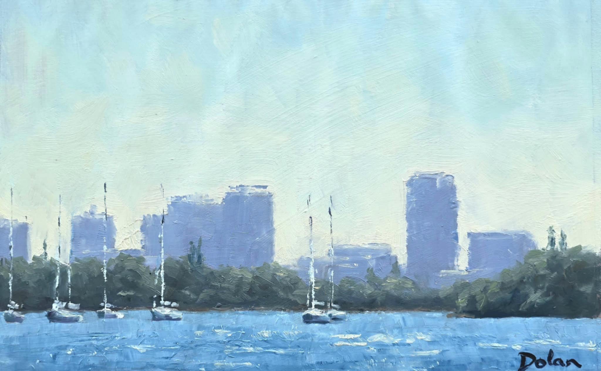 'Broadbeach' en plein air 10"x14" $500 AUD unframed