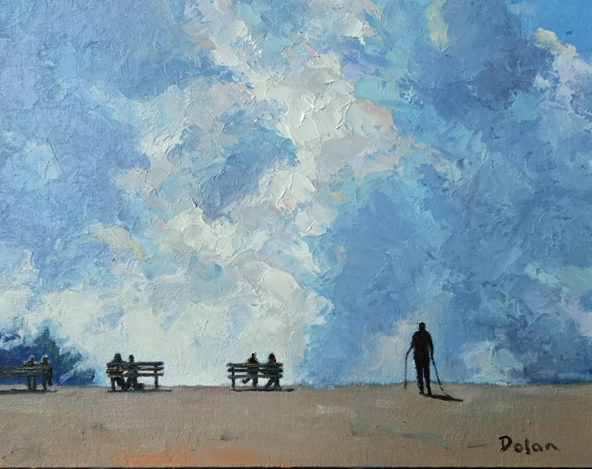 Summit, Seceda' en plein air 10"x14" $500 AUD unframed