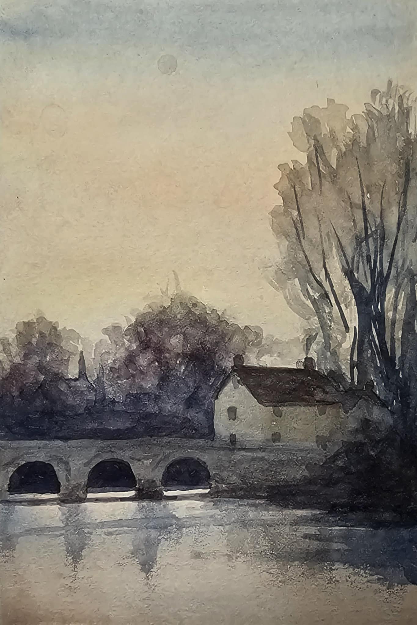 'Montrechard' en plein air 10"x14" $500 AUD unframed
