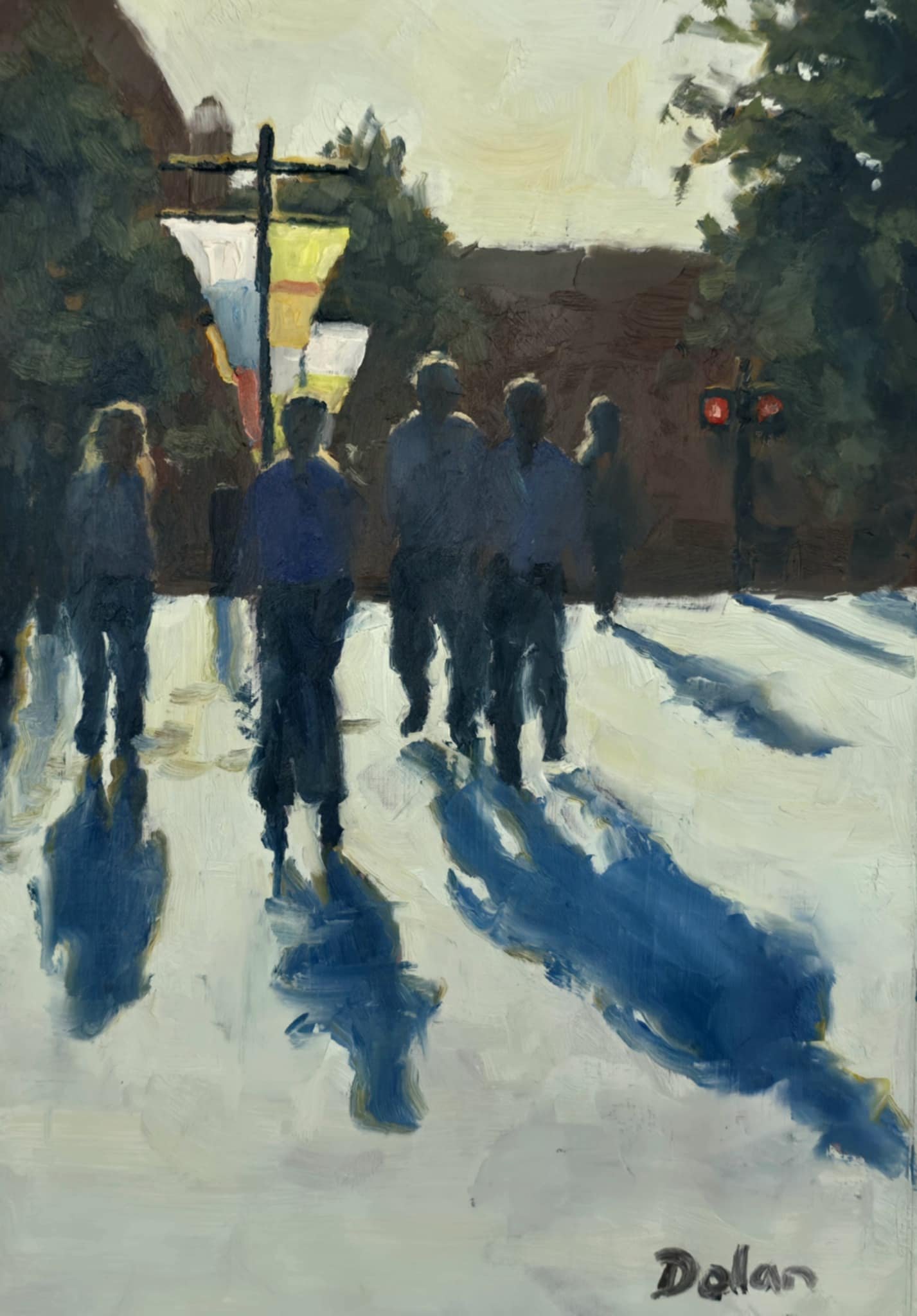 'Martin Place March', en plein air 10"x14" $500 AUD unframed