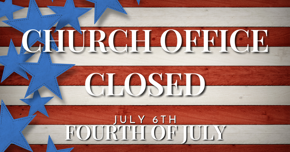 Church Office Closed