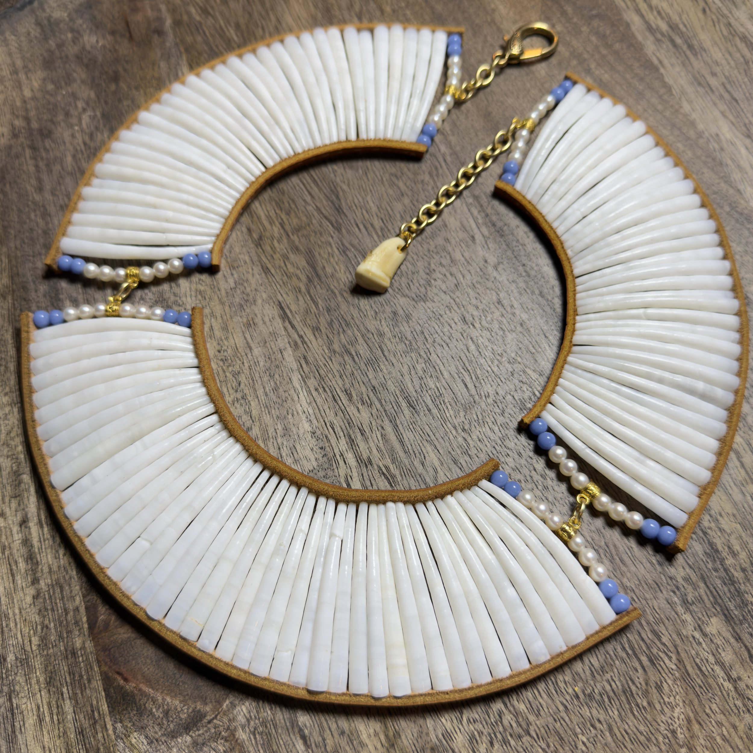 Dentalium Shell Collar Necklace #3
