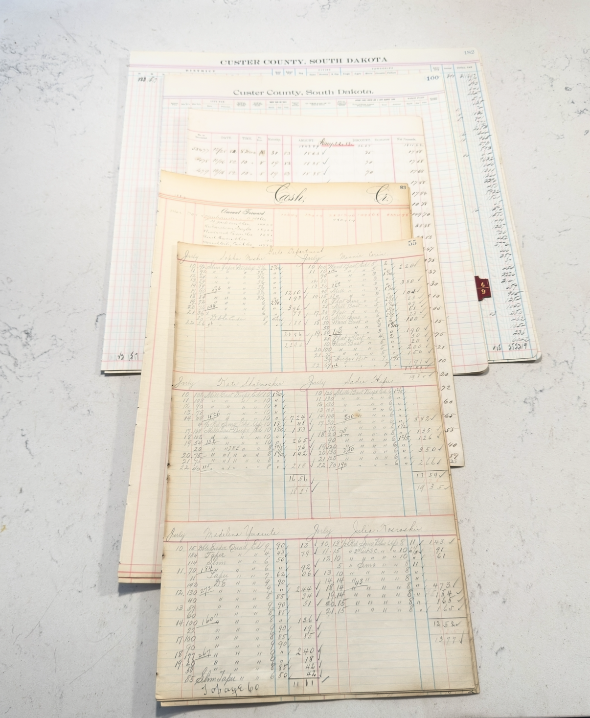 XXL ANTIQUE LEDGER PAPER BUNDLE SALE