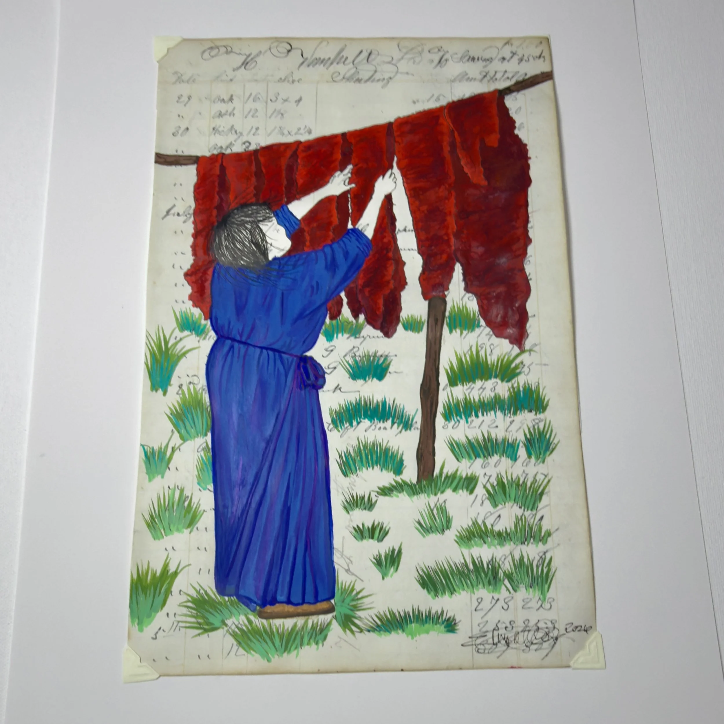 "KAALE DRYING MEAT"