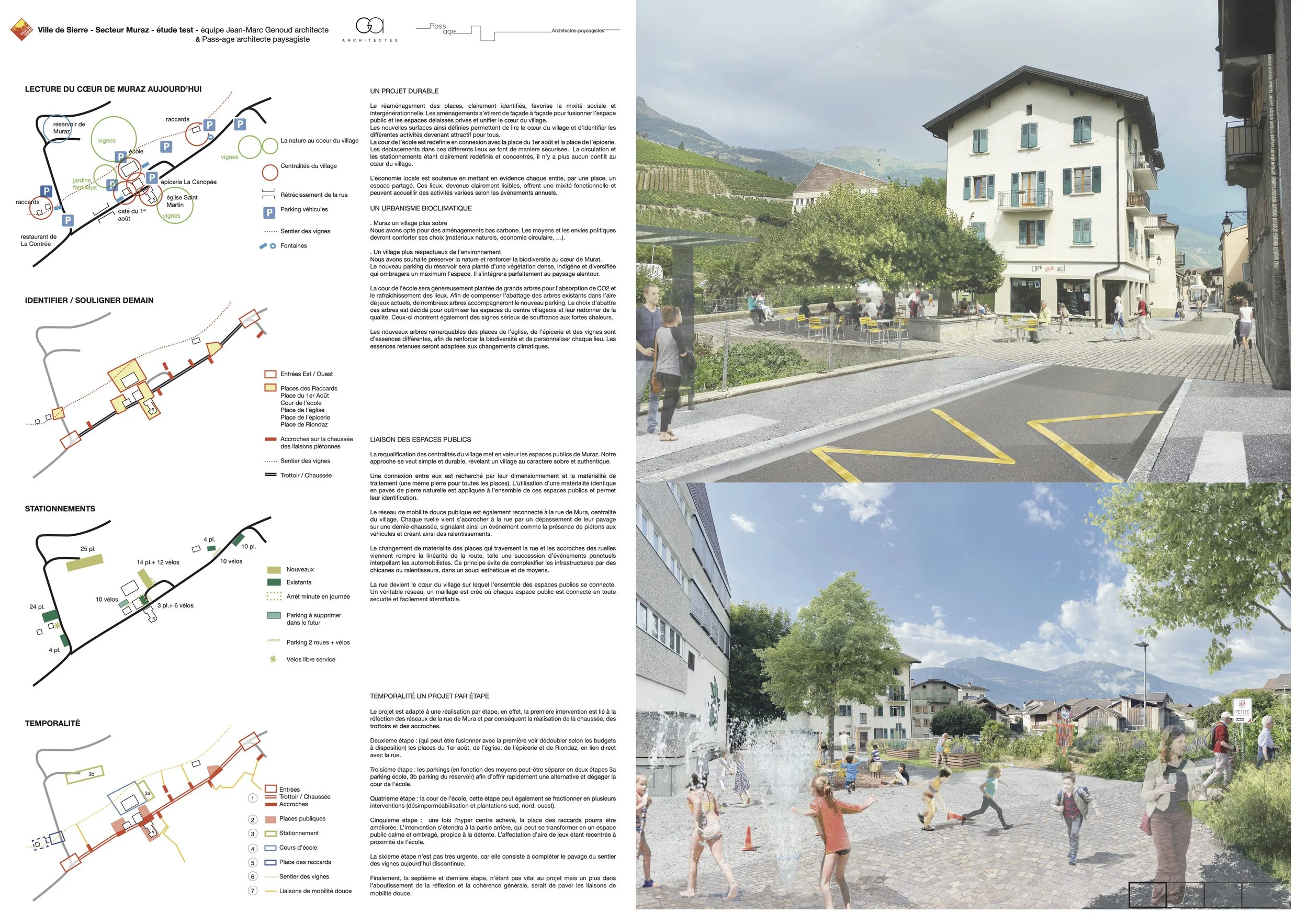 Muraz coeur de village | Sierre (VS) | 1er prix — Pass-age
