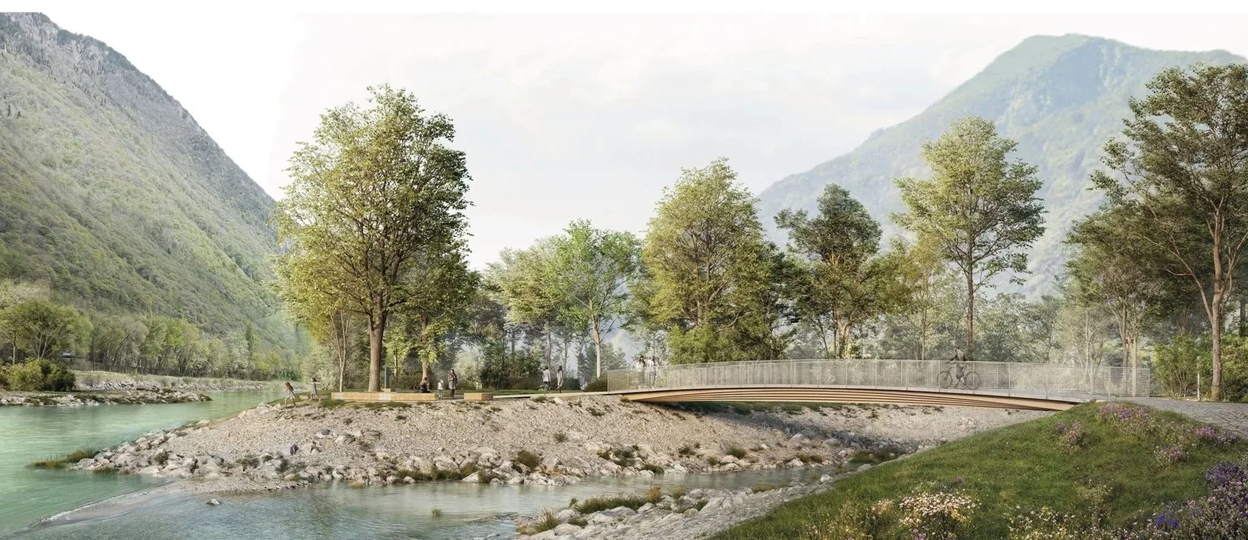 Concours Halte-pont et halte-berge du Trient | Vernayaz (VS) | 1er prix 