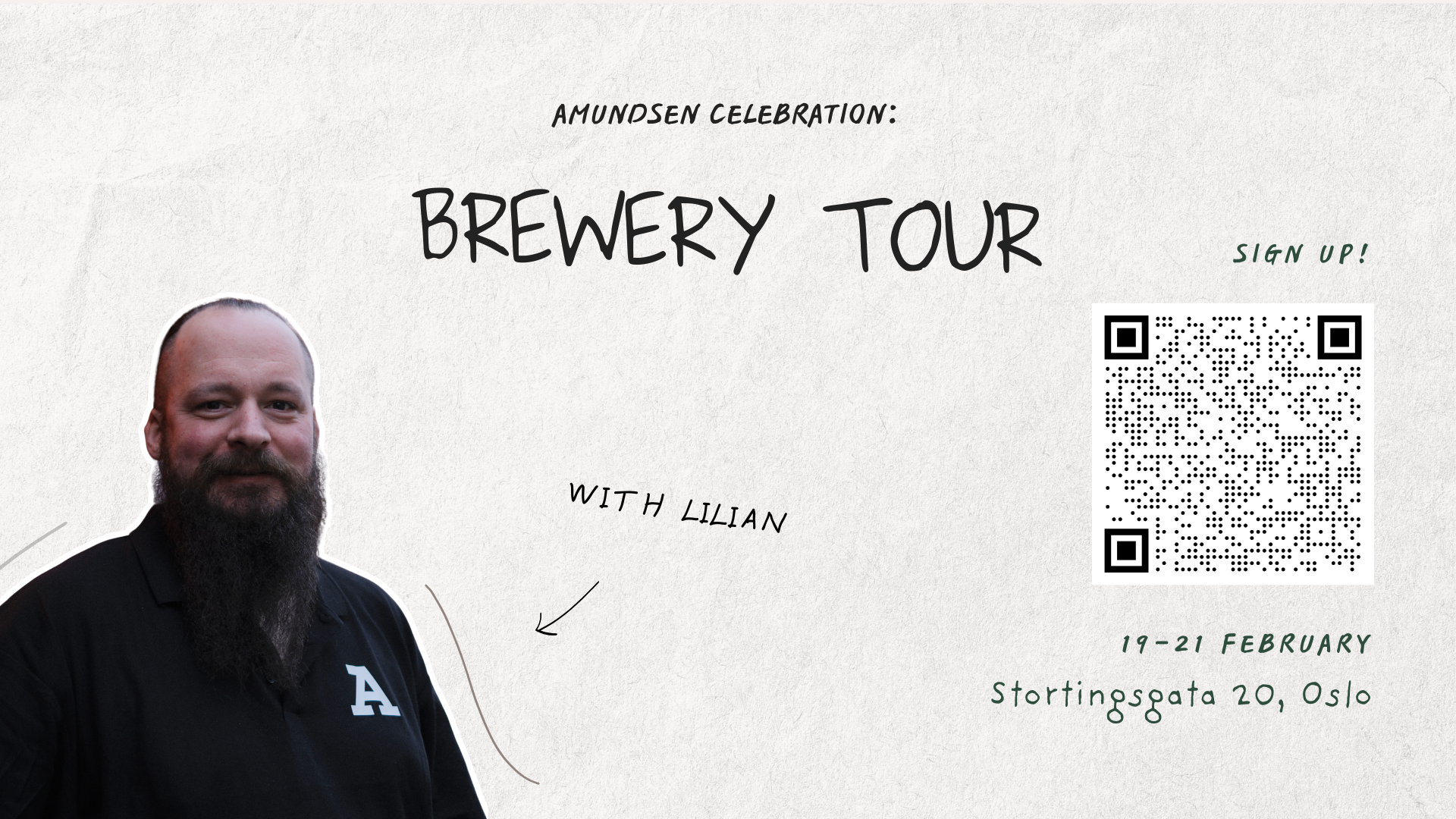 Brewery Tour QR Code registration