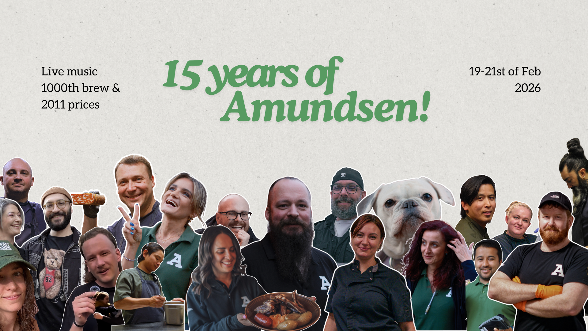 A collage of Amundsen employees