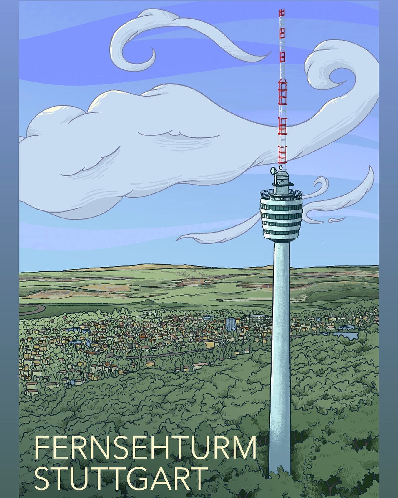 Fernsehturm Stuttgart (TV Tower Stuttgart) &ndash; was the first free-standing broadcasting tower in the world built out of reinforced concrete. 


Built in 1956 the 217m tower has defied wind and weather for more than 65 years. It was originally 