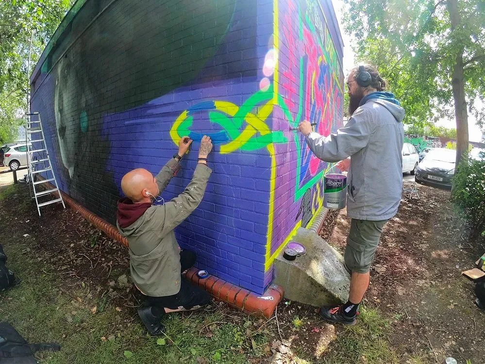 Steve Lawes, Emerging Mural Artist, shares his Skills-Share Mural Story
