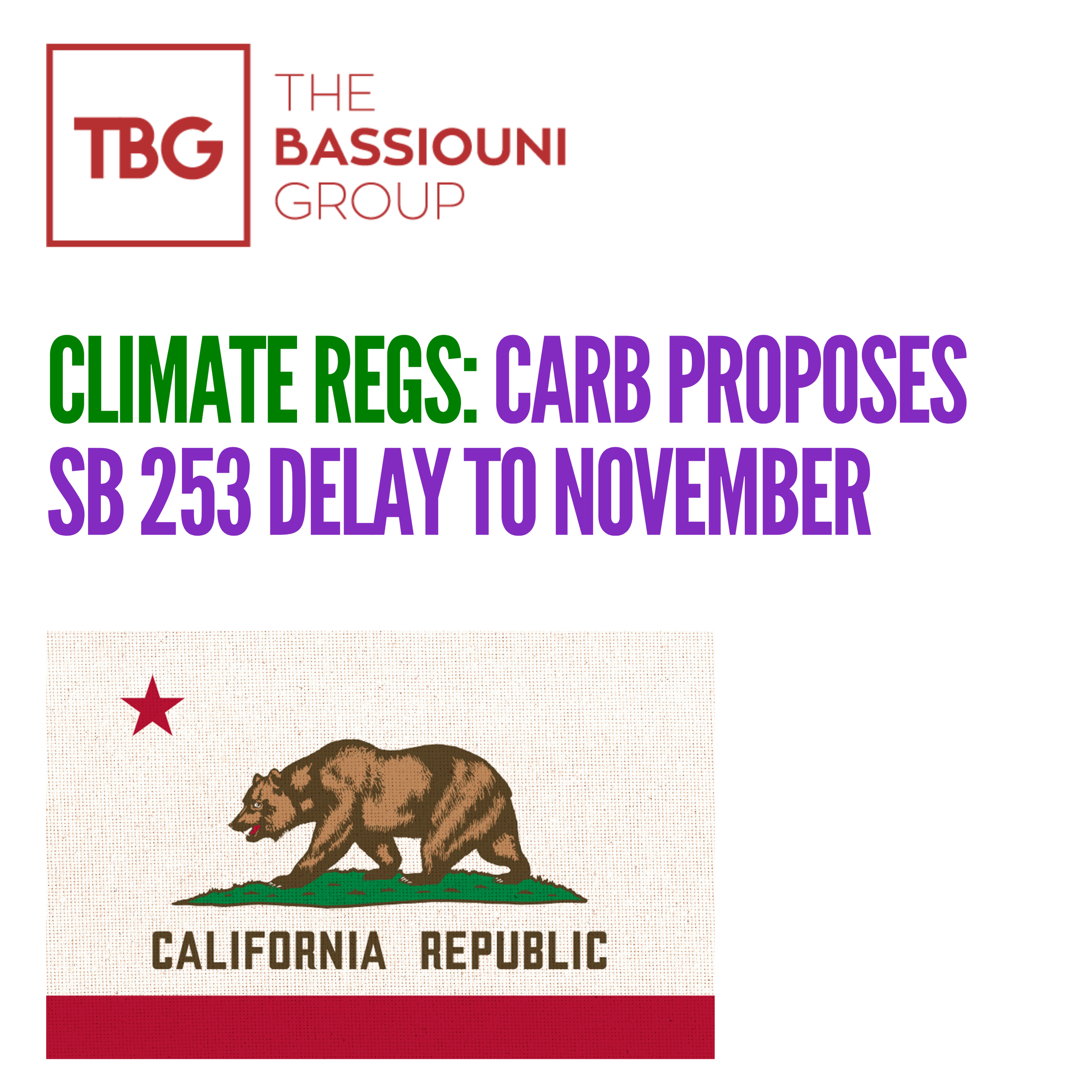 SB 253 Update: CARB Delays Reporting Deadline to November 10, 2026