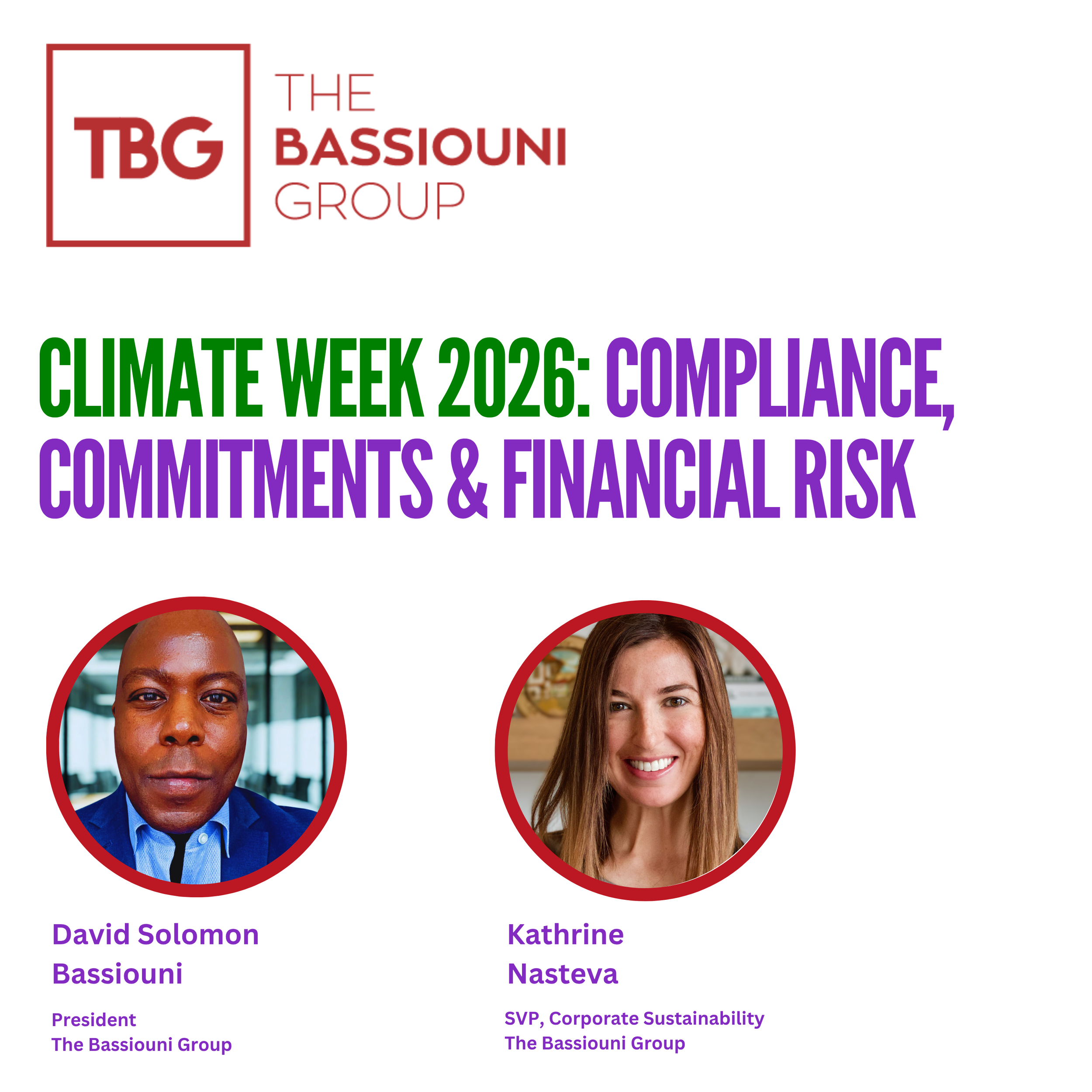 Climate Week NYC 2026: Climate Commitments, Compliance &amp; Financial Risk
