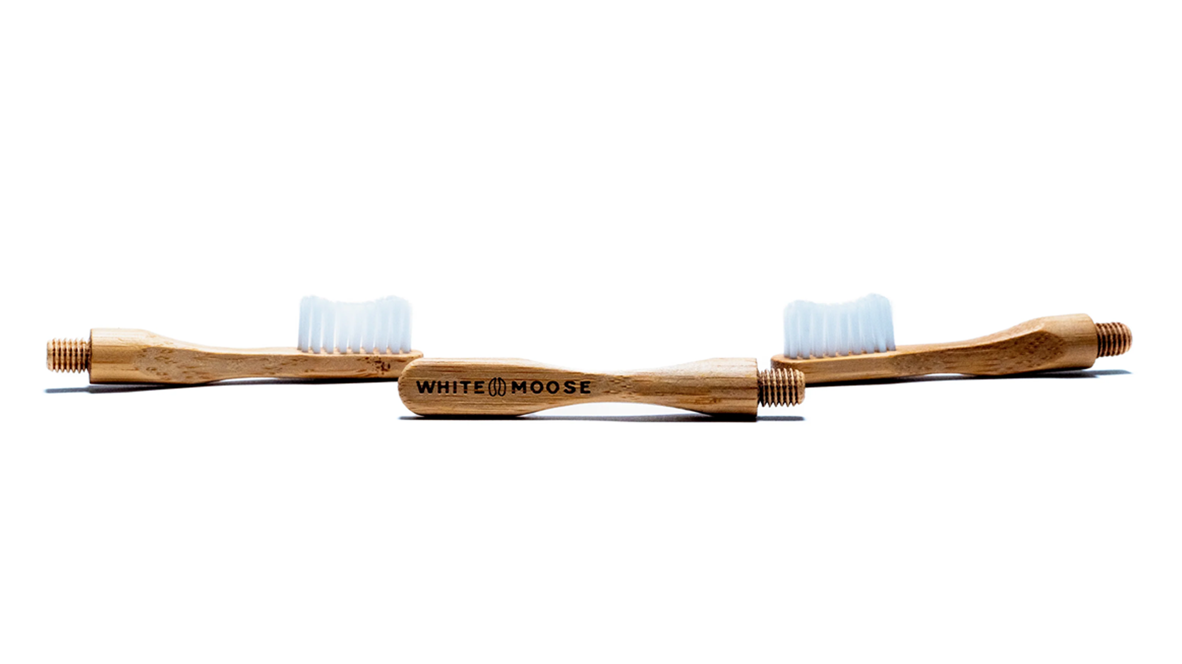 White Moose 2-pack Toothbrush Replacement Heads