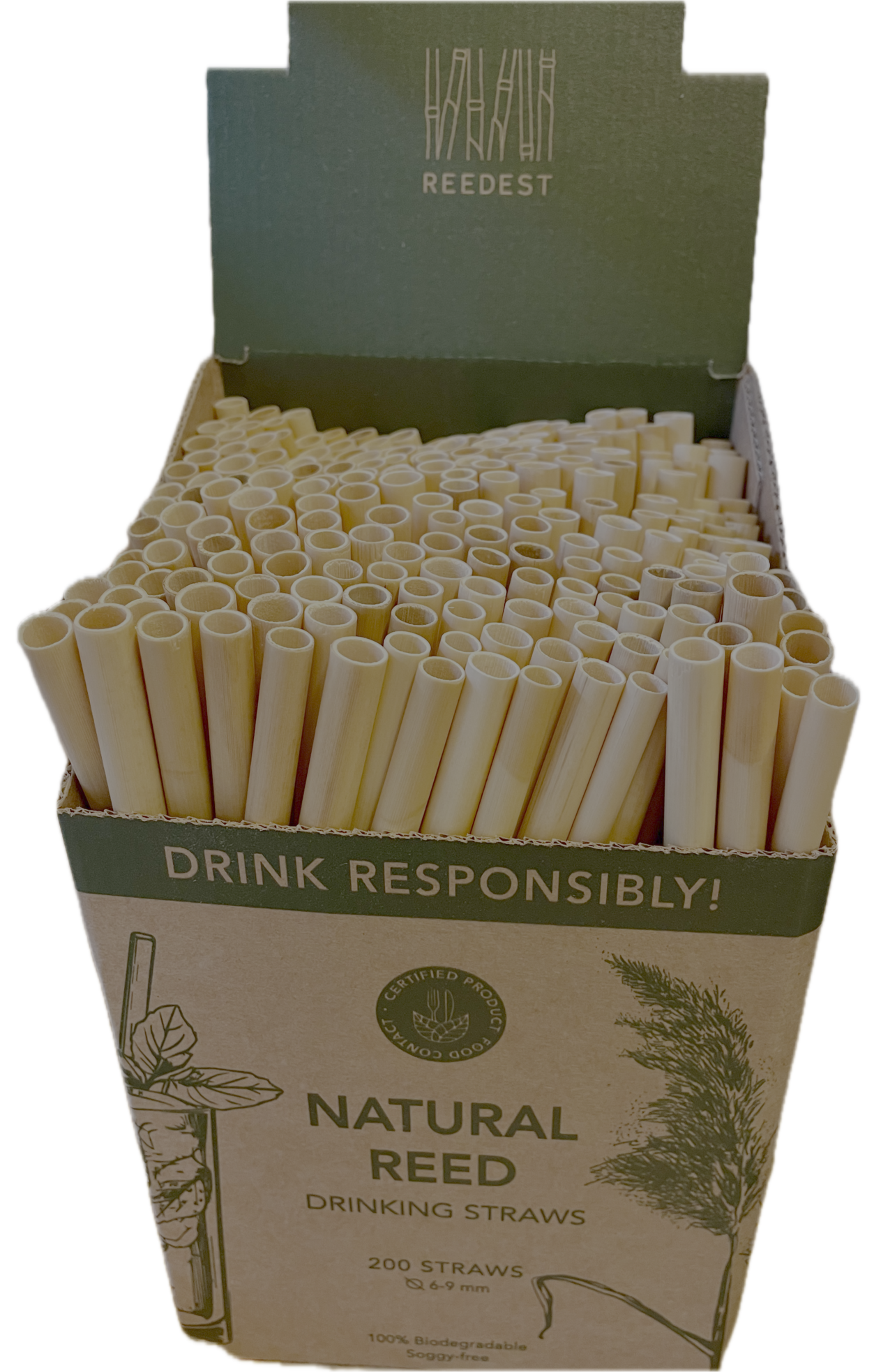 Hempdustry Truestraw Straw from Reed - Sugrör i vass