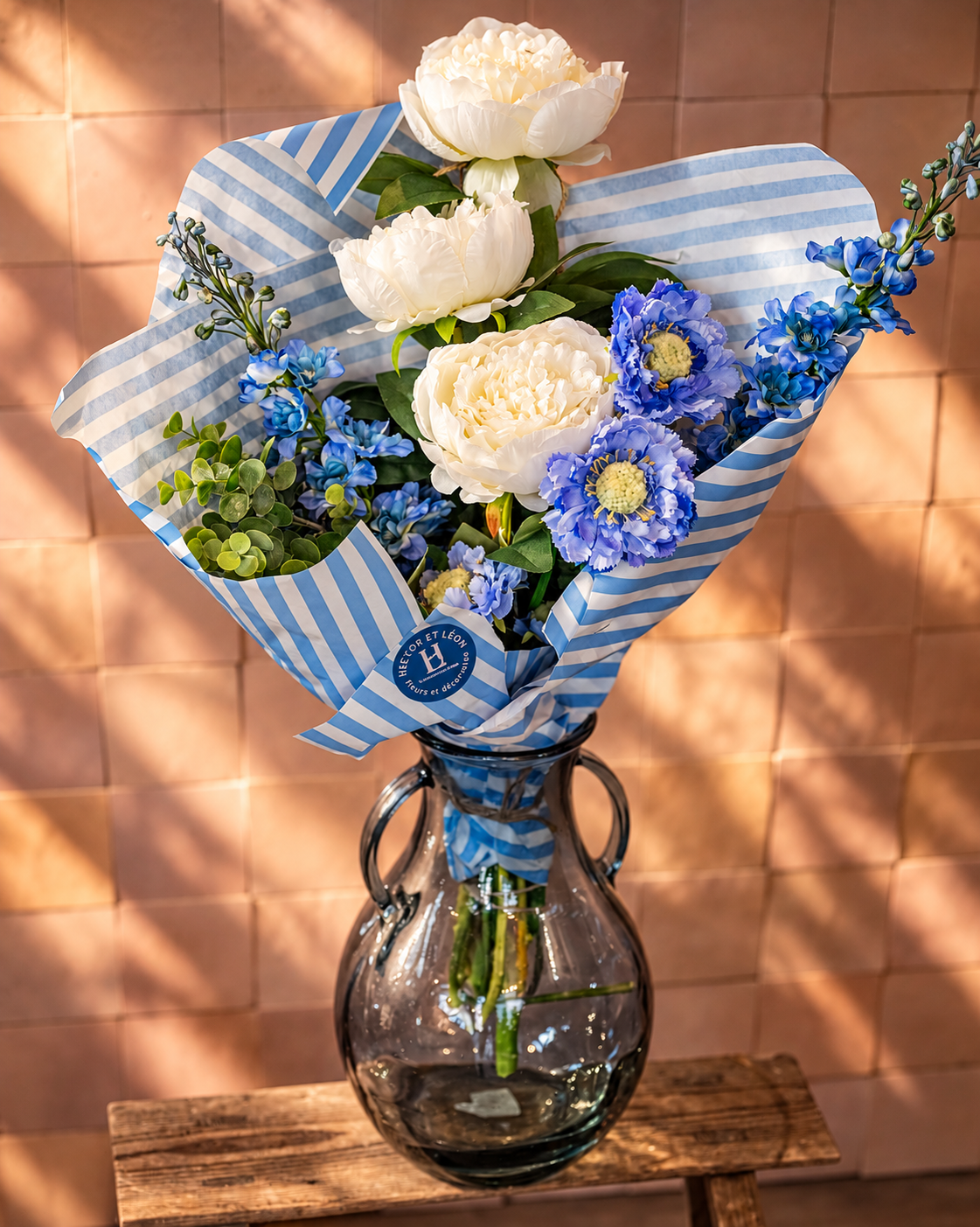 Bouquet de fleurs artificielles "Bord de Mer"