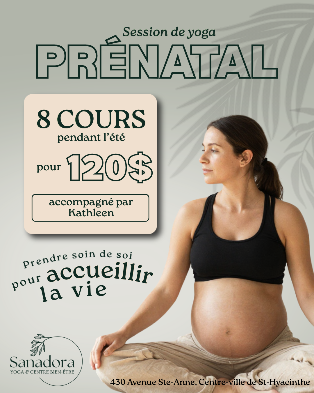 Yoga & Hypnose prénatale : 8 cours à partir du 22 juin 2026