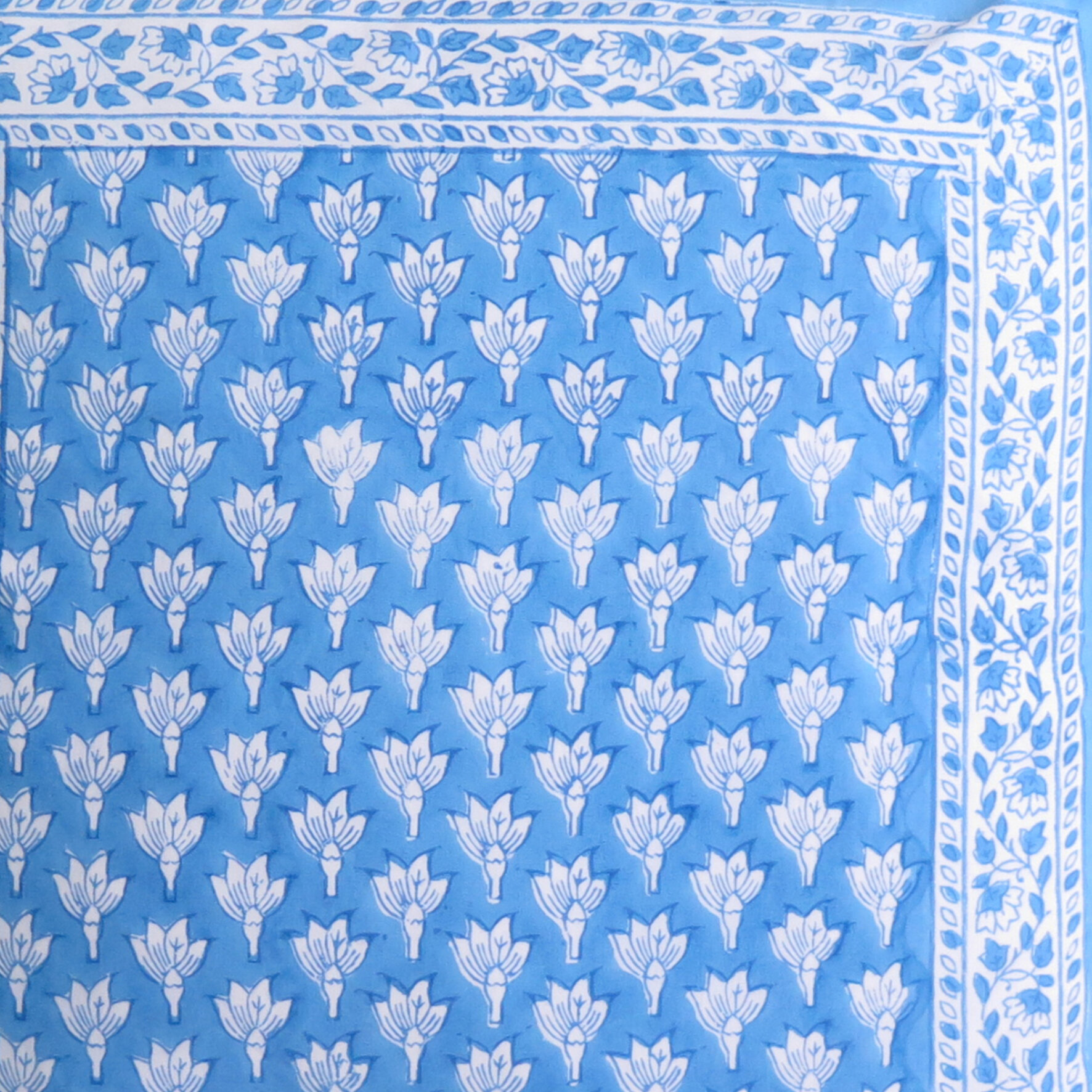 Blue Chameli Bedspread 70x108"