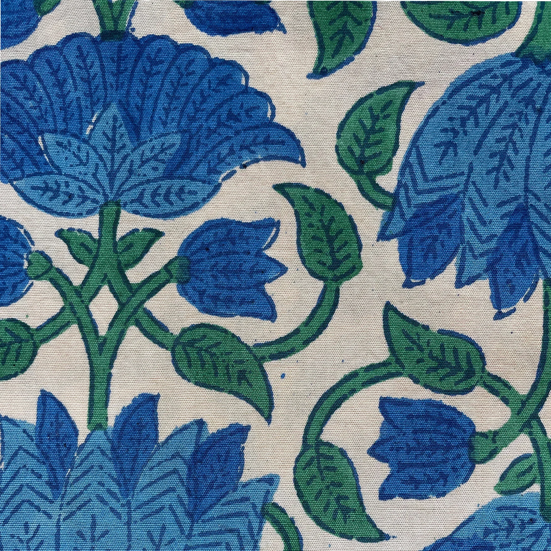 Blue Lotus Bedspread 70x108"