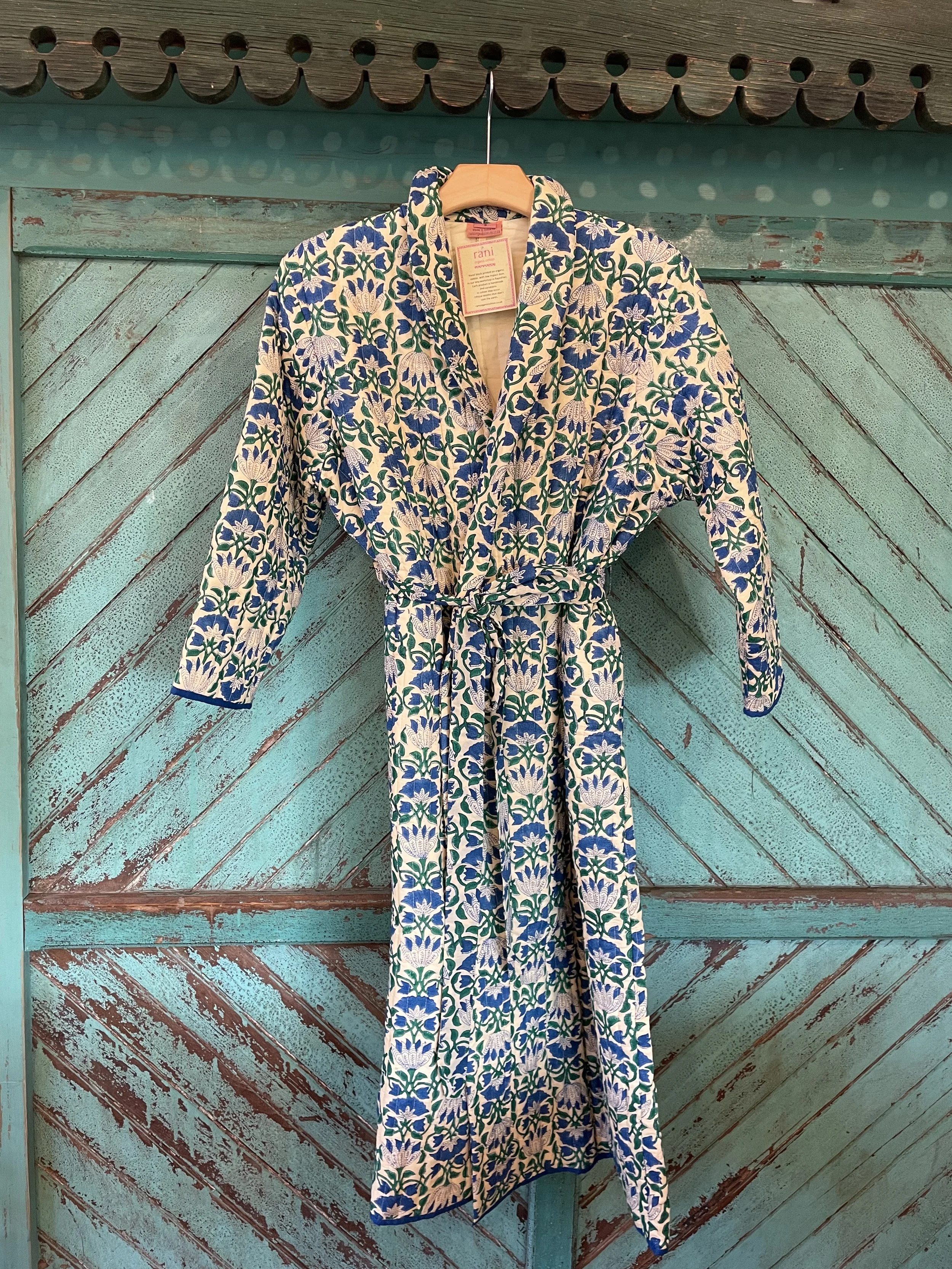 white christmas dresses Quilted Dressing Gown