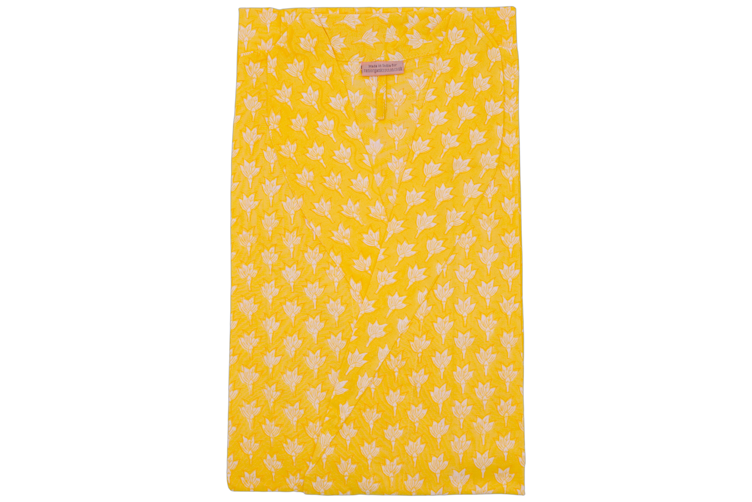 Yellow Chameli Voile Dressing Gown