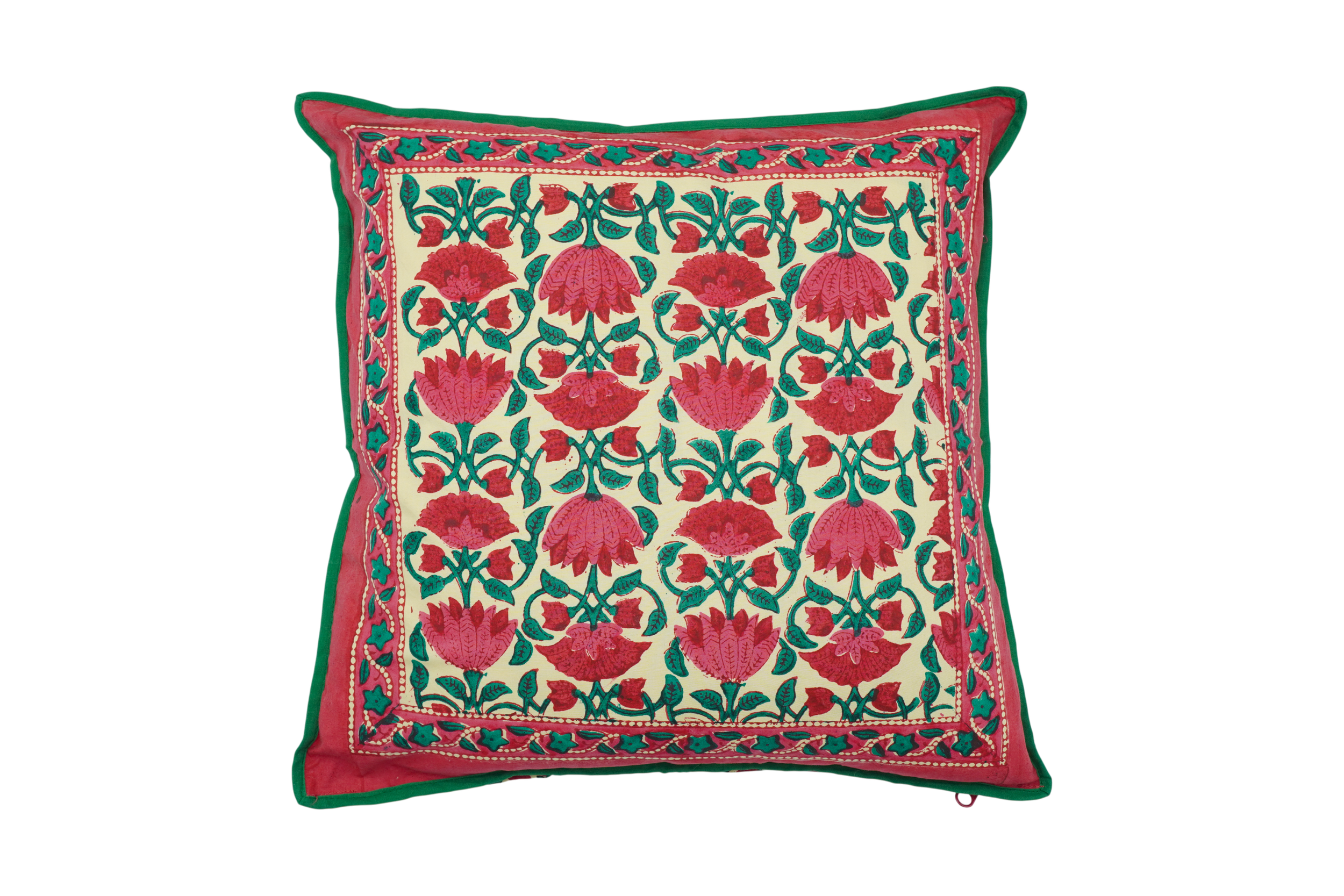 Red Lotus Cushion Cover