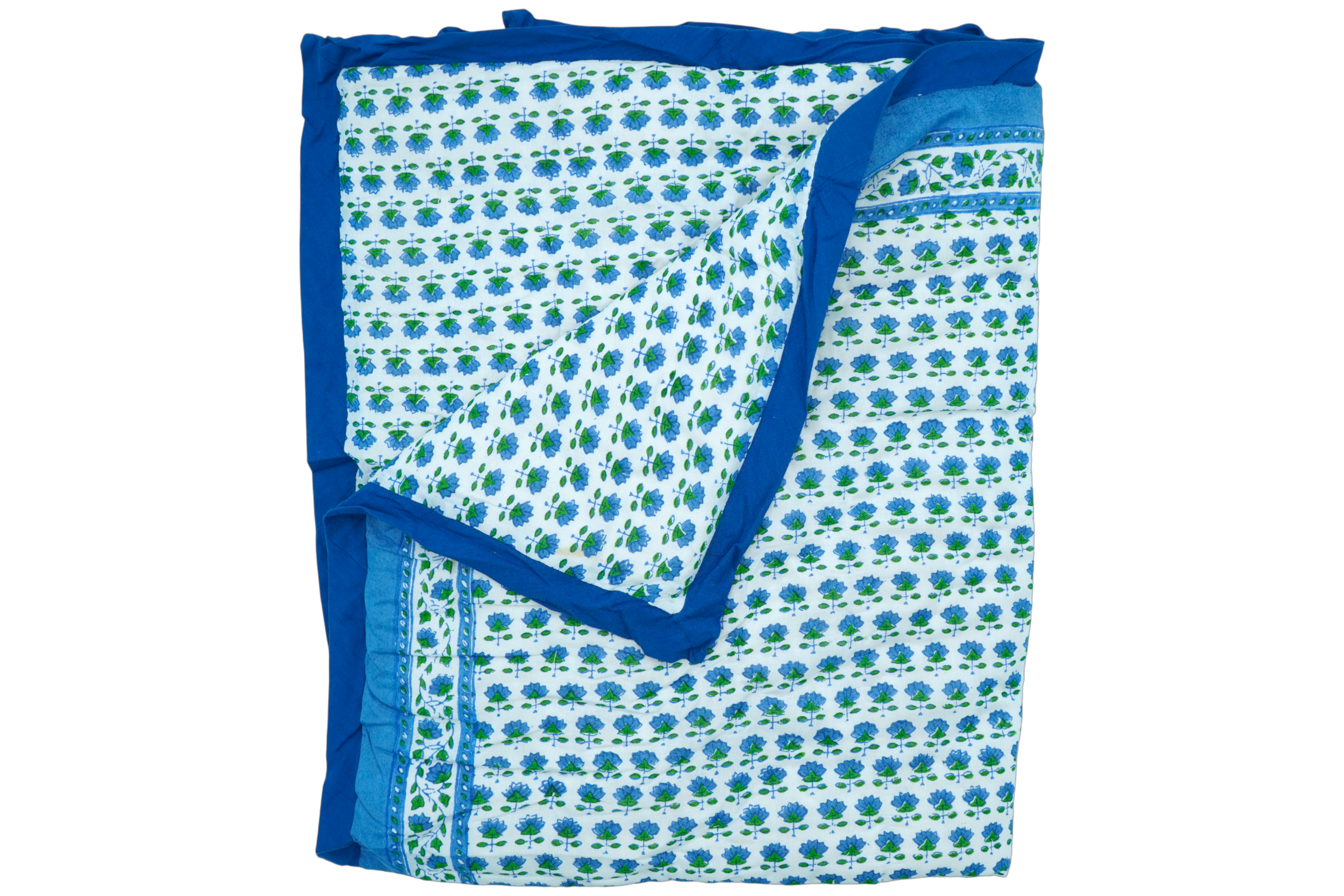 Blue Butti Baby Quilt