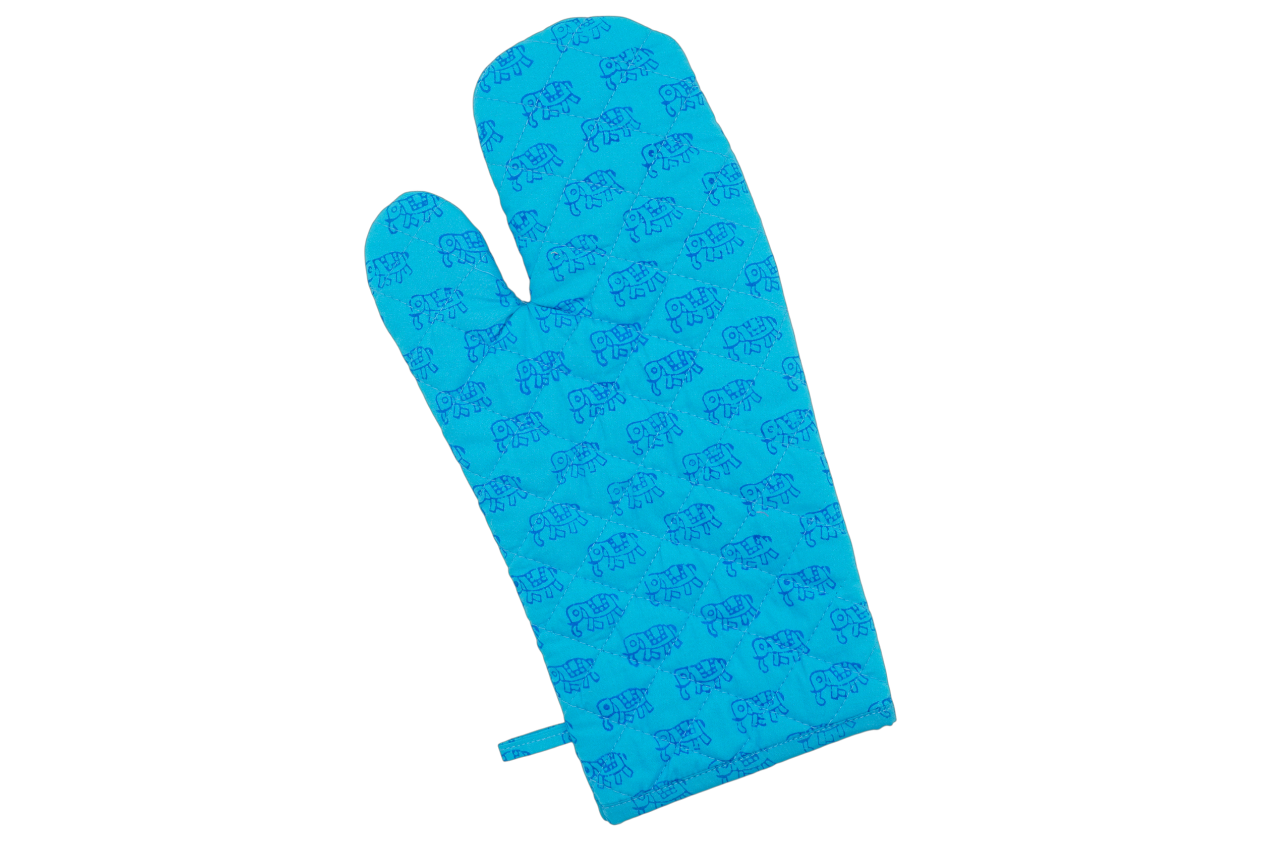 Blue Elephant Oven Mitt