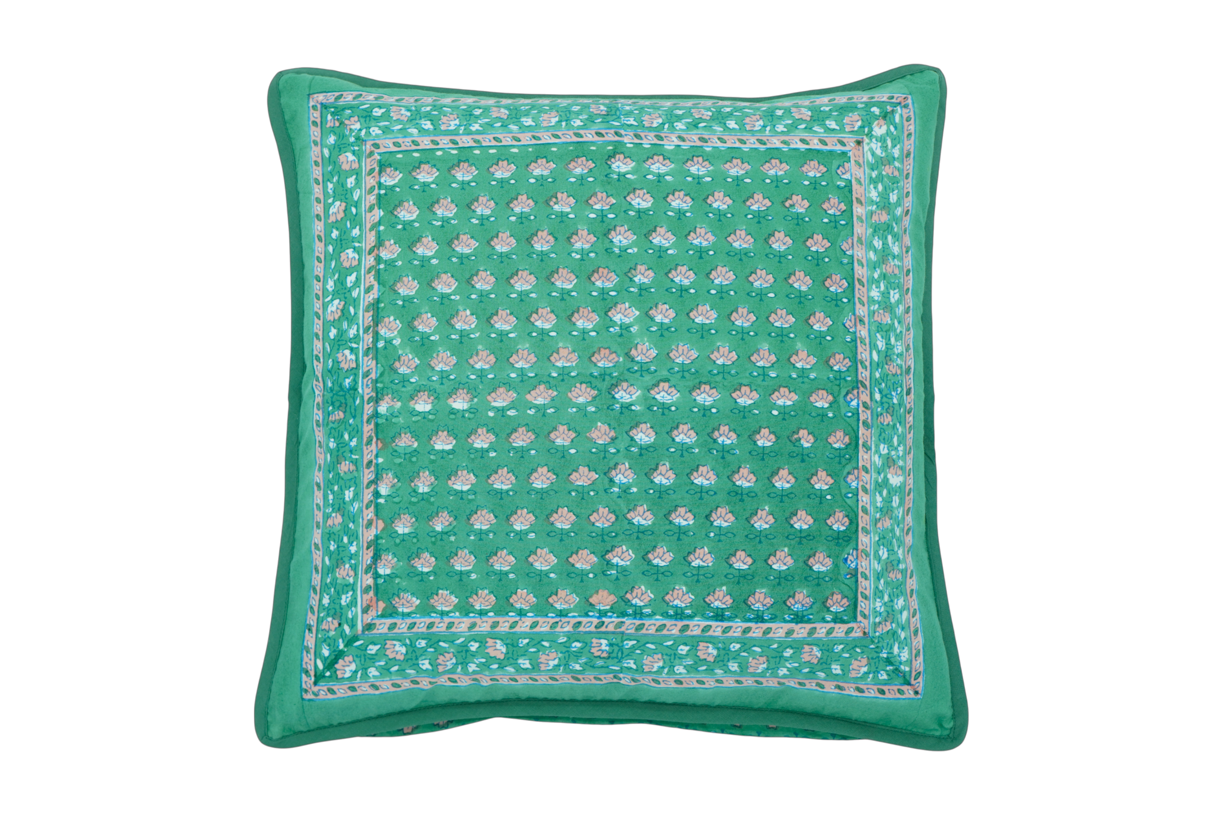 Green Butti Cushion Cover