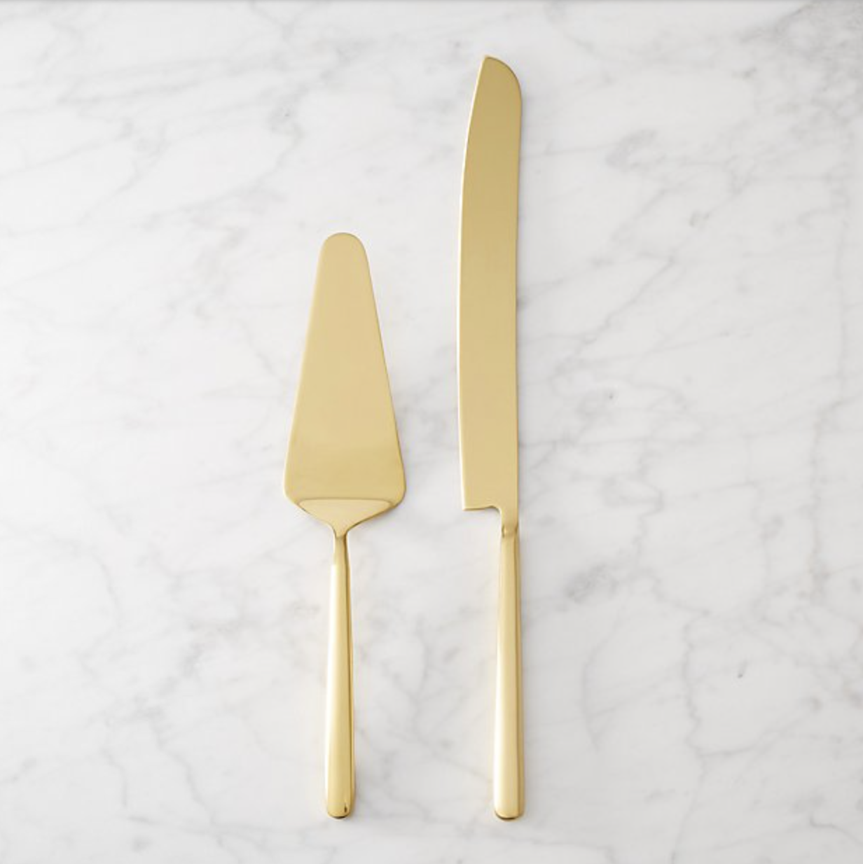CB2 Gold Serving Pieces