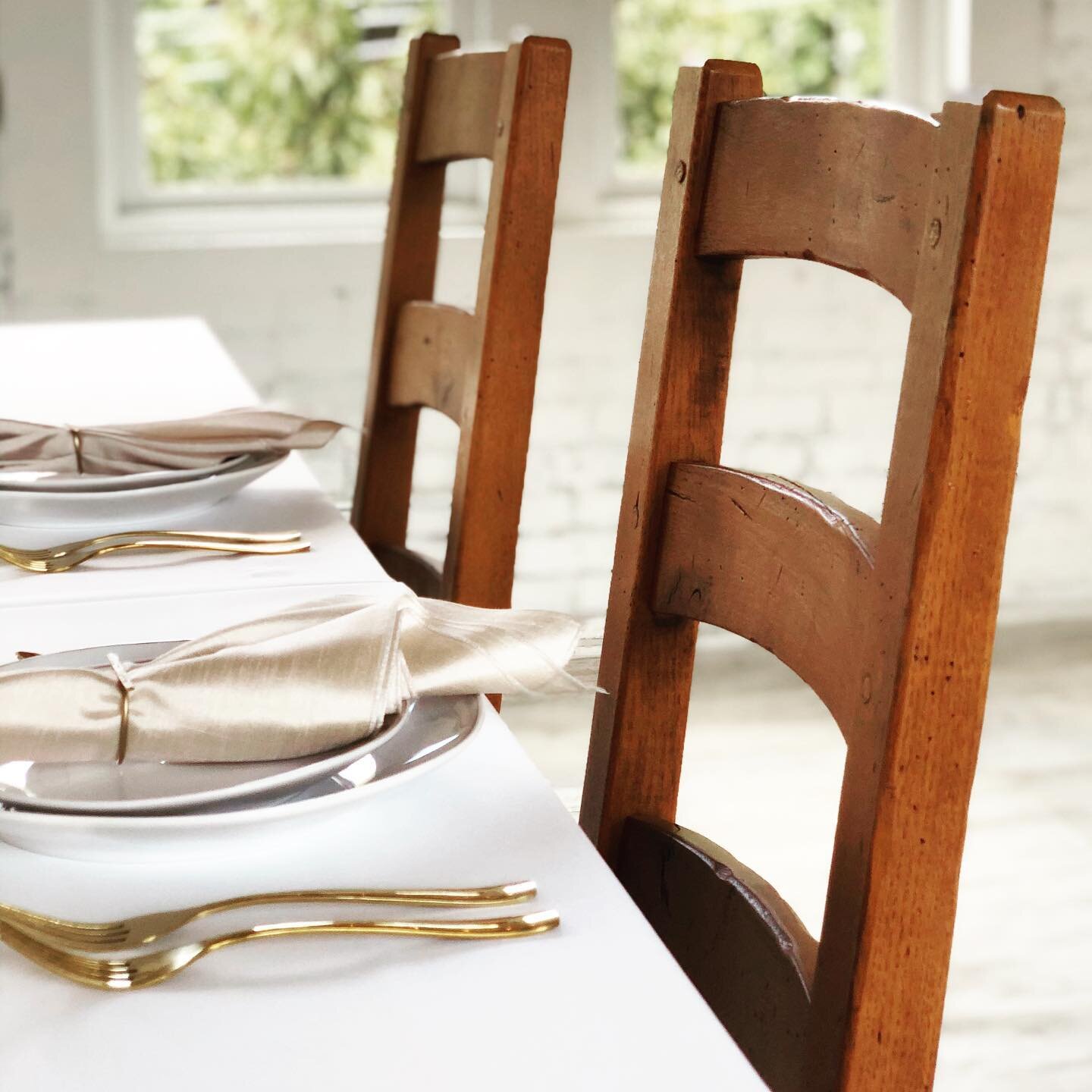 A head table calls for statement chairs. These two @crateandbarrel beauties were just added to our collection.