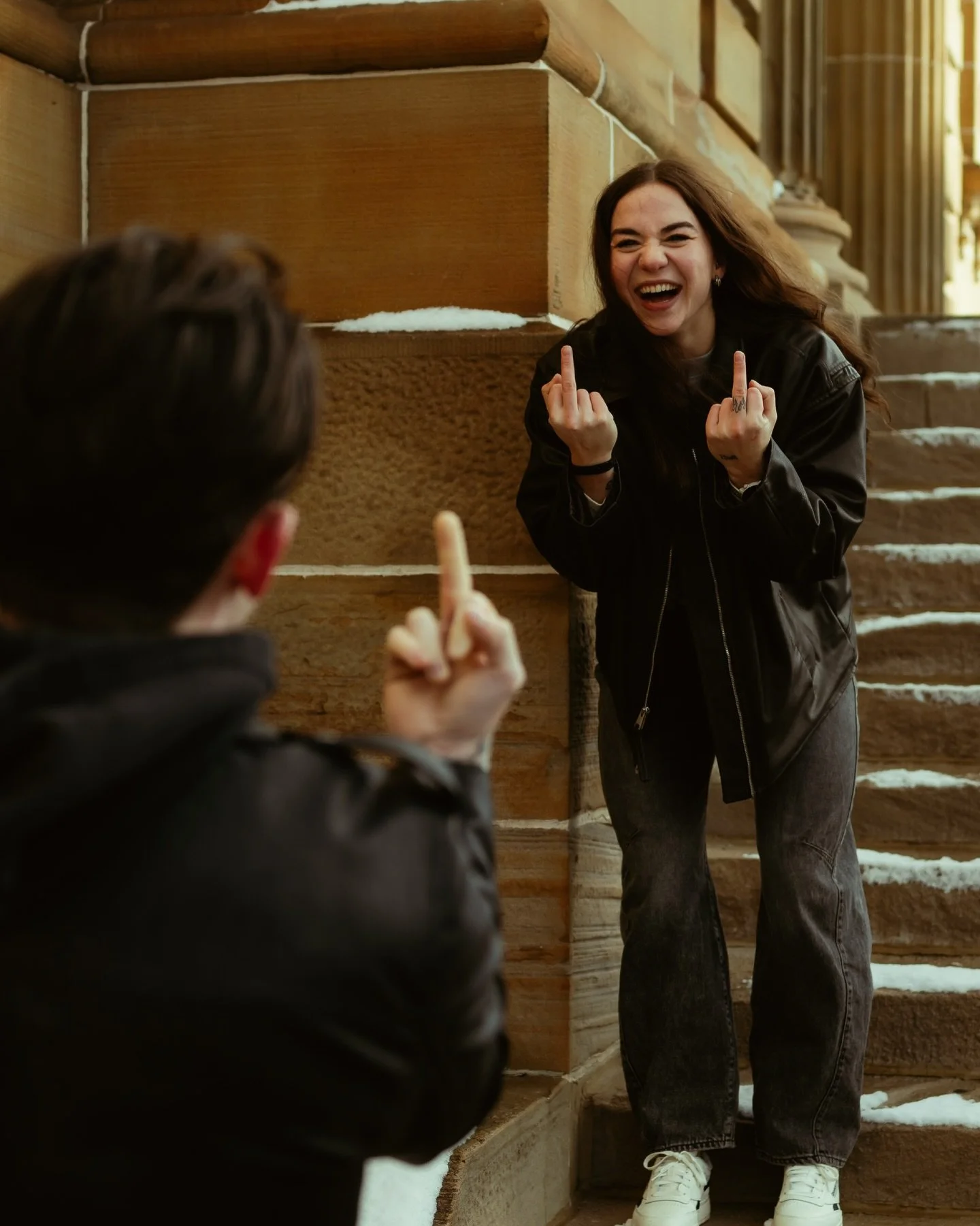 The vibes: 🔥💪🎇❤️&zwj;🔥🕯️🖕❣️ 

It was an absolute joy seeing these two pretty much enter of flow state of making eachother laugh. I&rsquo;m so grateful that you both met my ideas with so much passion and total badass energy. Love you both!! @liz