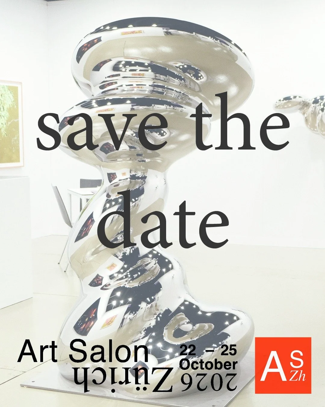 SAVE THE DATE &ndash; The Art Fair Art Salon Zurich 2026 will take place from 22&ndash;25 October at Halle 622 in Zurich Oerlikon.

We are pleased to open our doors once again for the fifth edition of Zurich&rsquo;s contemporary art fair, bringing to