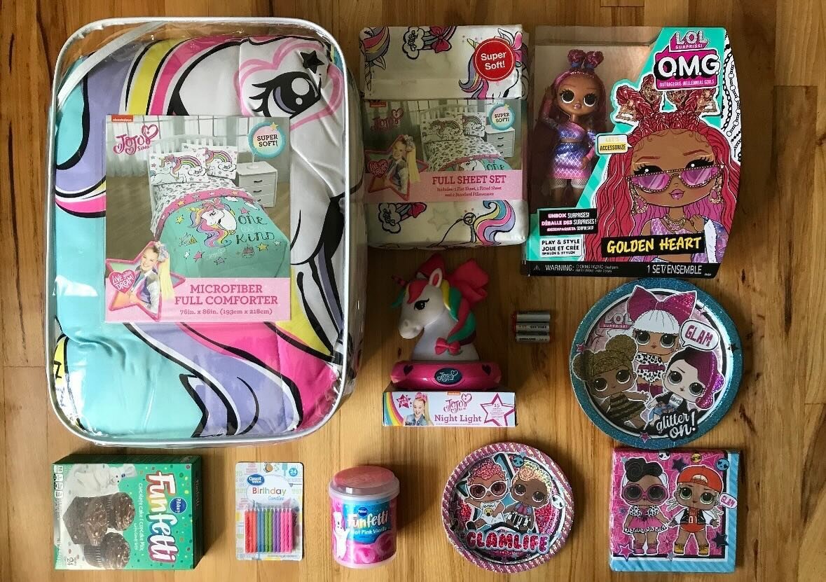 &ldquo;We are a veteran family and I am disabled. With her birthday being so close to Christmas it is extremely difficult to afford birthday supplies.&rdquo;

This newest Birthday Kit is for a girl who loves LOL Surprise and unicorns 🦄💕🎂🎁

#bring