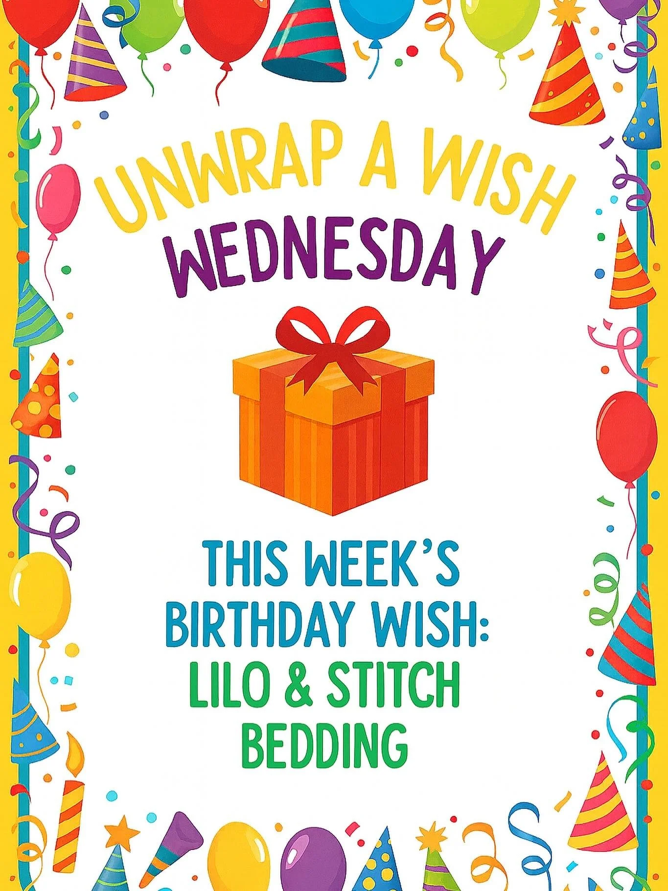 🎁 It&rsquo;s Unwrap a Wish Wednesday 🎁

This week&rsquo;s birthday wish is ✨ Lilo &amp; Stitch twin bedding ✨ For one child, this gift means the feeling that their birthday truly matters.

The cost? Just $36.99 at Target 🎯 One donation. One &ldquo
