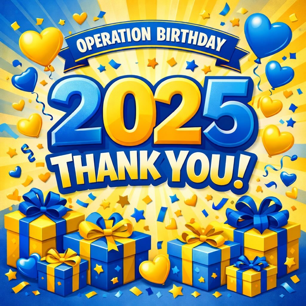 ✨ As we step into 2026, our hearts are overflowing with gratitude ✨

Because of you, kids were celebrated, wishes were fulfilled, and birthdays became moments of joy - not missed milestones.

This year, Operation Birthday:

🎂Delivered personalized B
