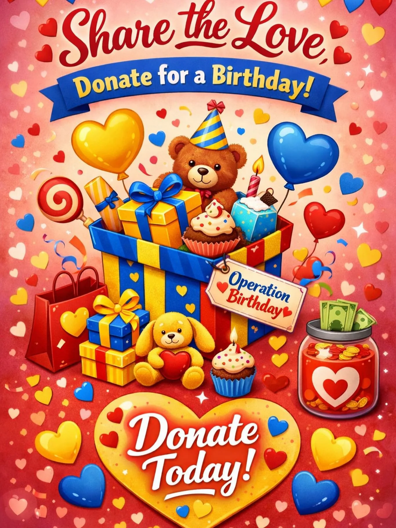 Not every child wakes up
to balloons by their bed,
or candles glowing brightly
with wishes softly said 🥺

Not every table filled with cake,
or laughter loud and sweet,
or gifts wrapped up in paper
with bows and joy complete 😢

But every child deser