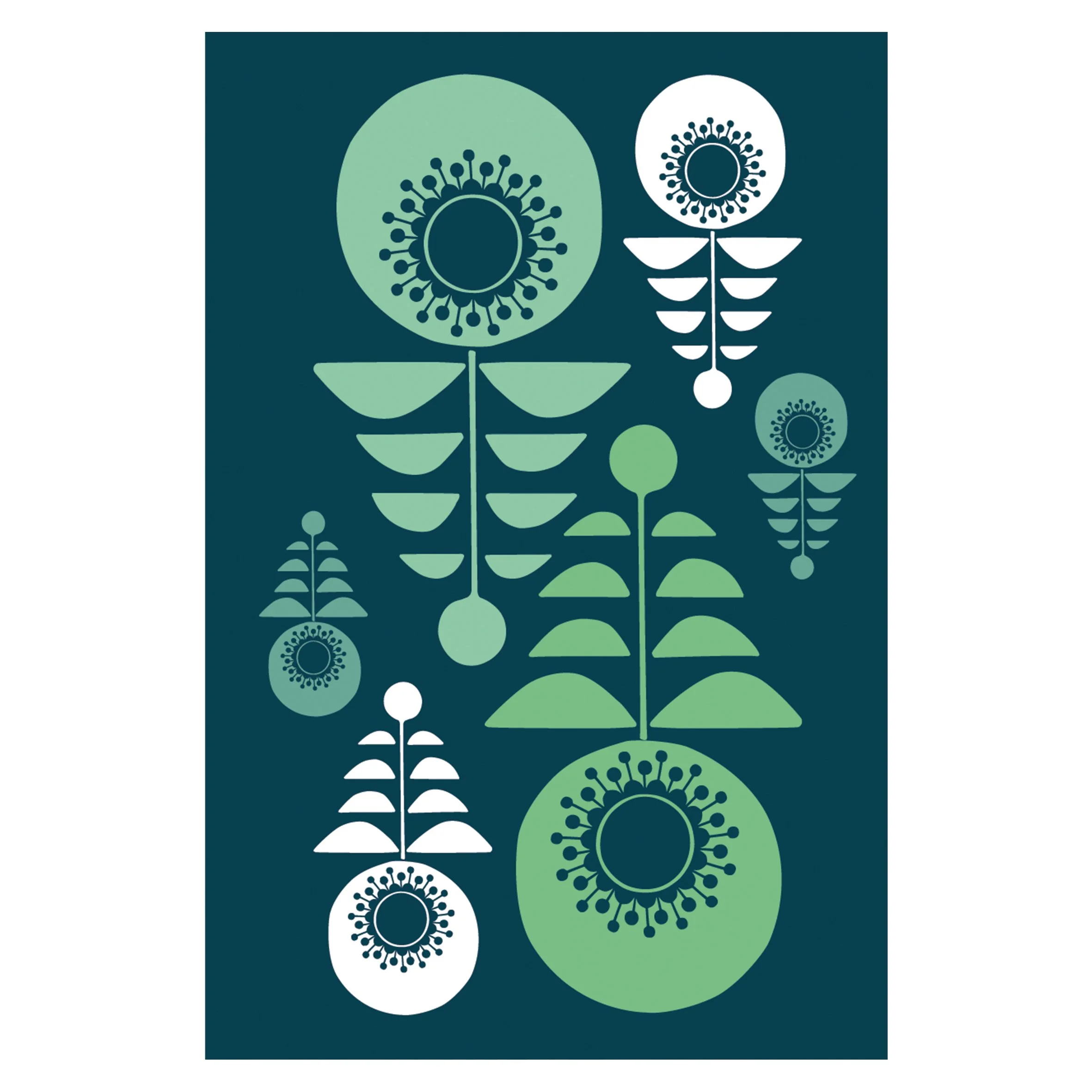 Dandelion Print | Cotton Tea Towel British Made