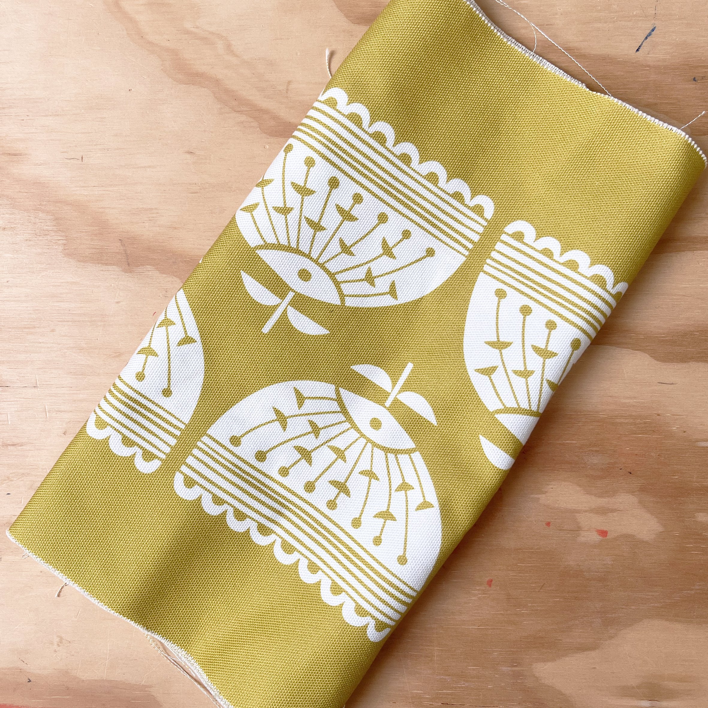 SAMPLE Flower fabric panel-YELLOW FLOWER | British Made