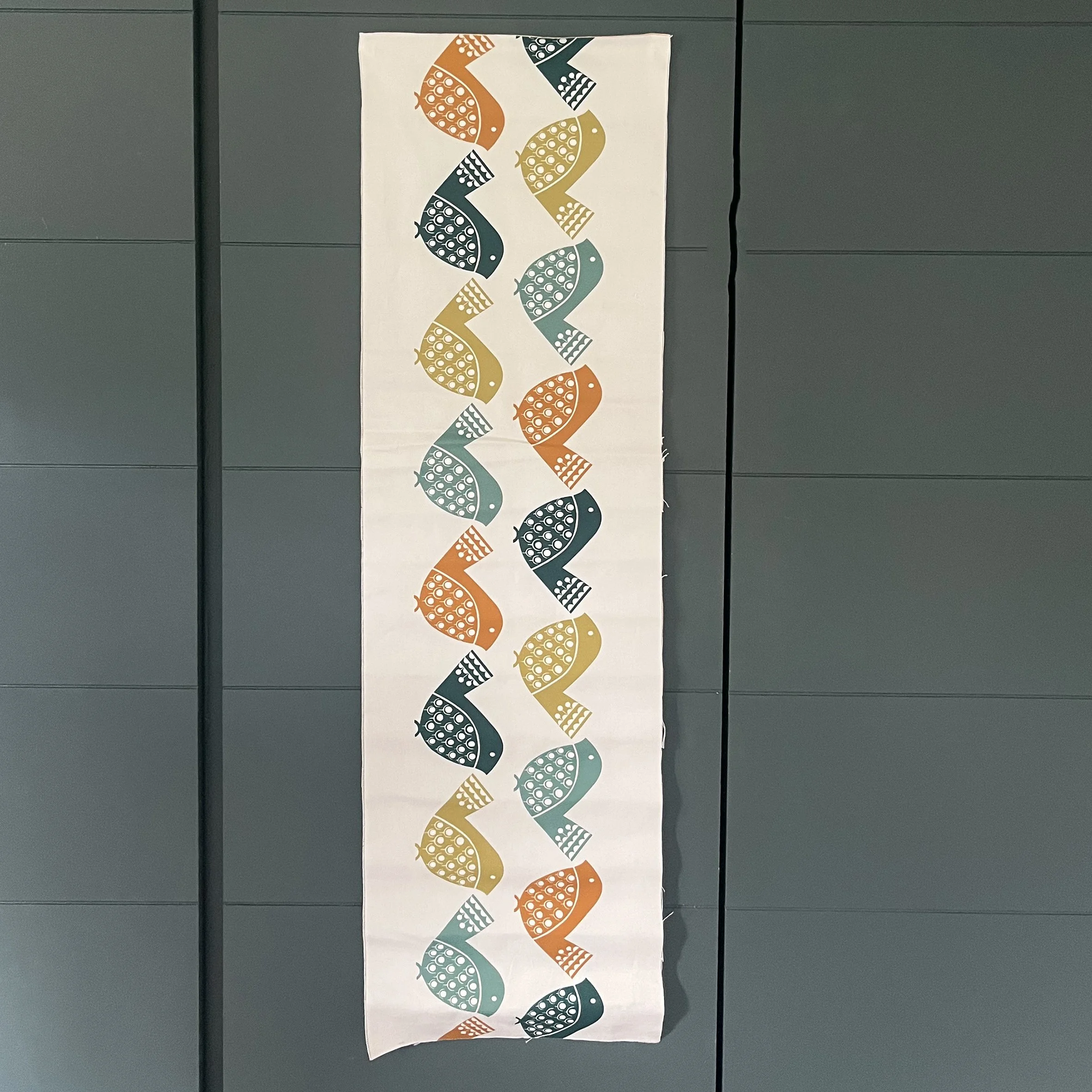SAMPLE Birdie fabric panel-LARGE BIRDIE | British Made