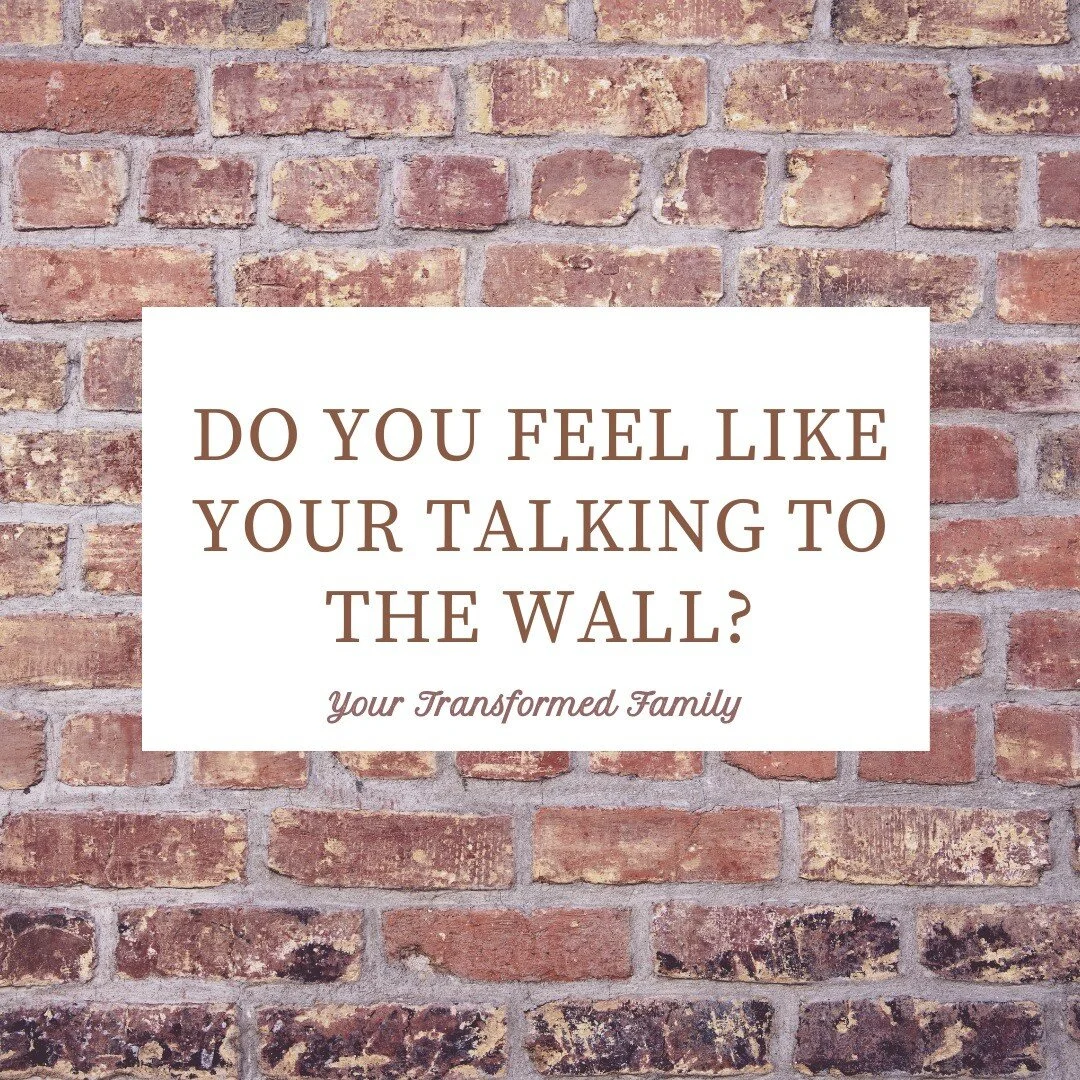 Do you feel this way when you're talking to your kiddos?  I sure used to and it was a trigger for me as it is for many of the parents I work with.

What thoughts run through your mind when you feel ignored?  My voice doesn't matter, no one listens to