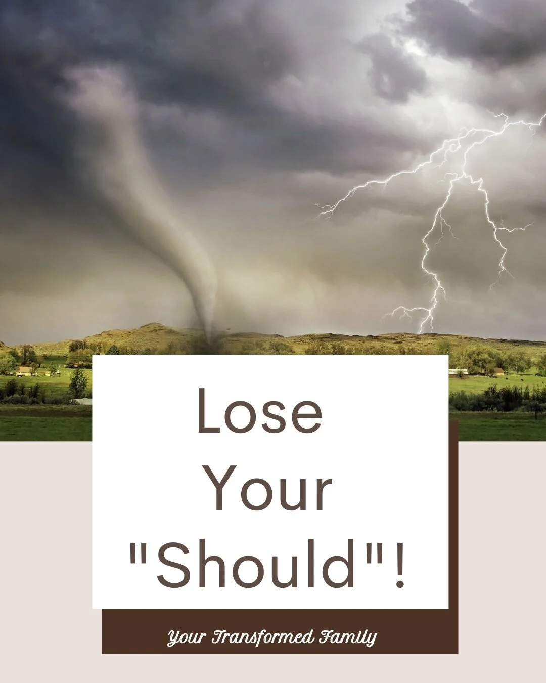 Are your &ldquo;shoulds&rdquo; stealing the joy out of your parenting?  From the moment we become parents, our expectations are high and the shoulds keeping popping up. 

👉I should be able to breastfeed
👉My baby should be sleeping through the night