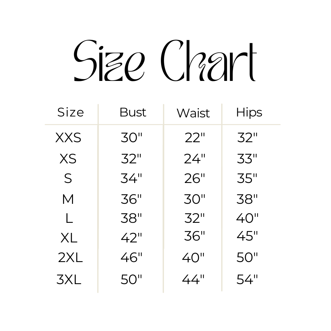 Size Chart — MISFIXED