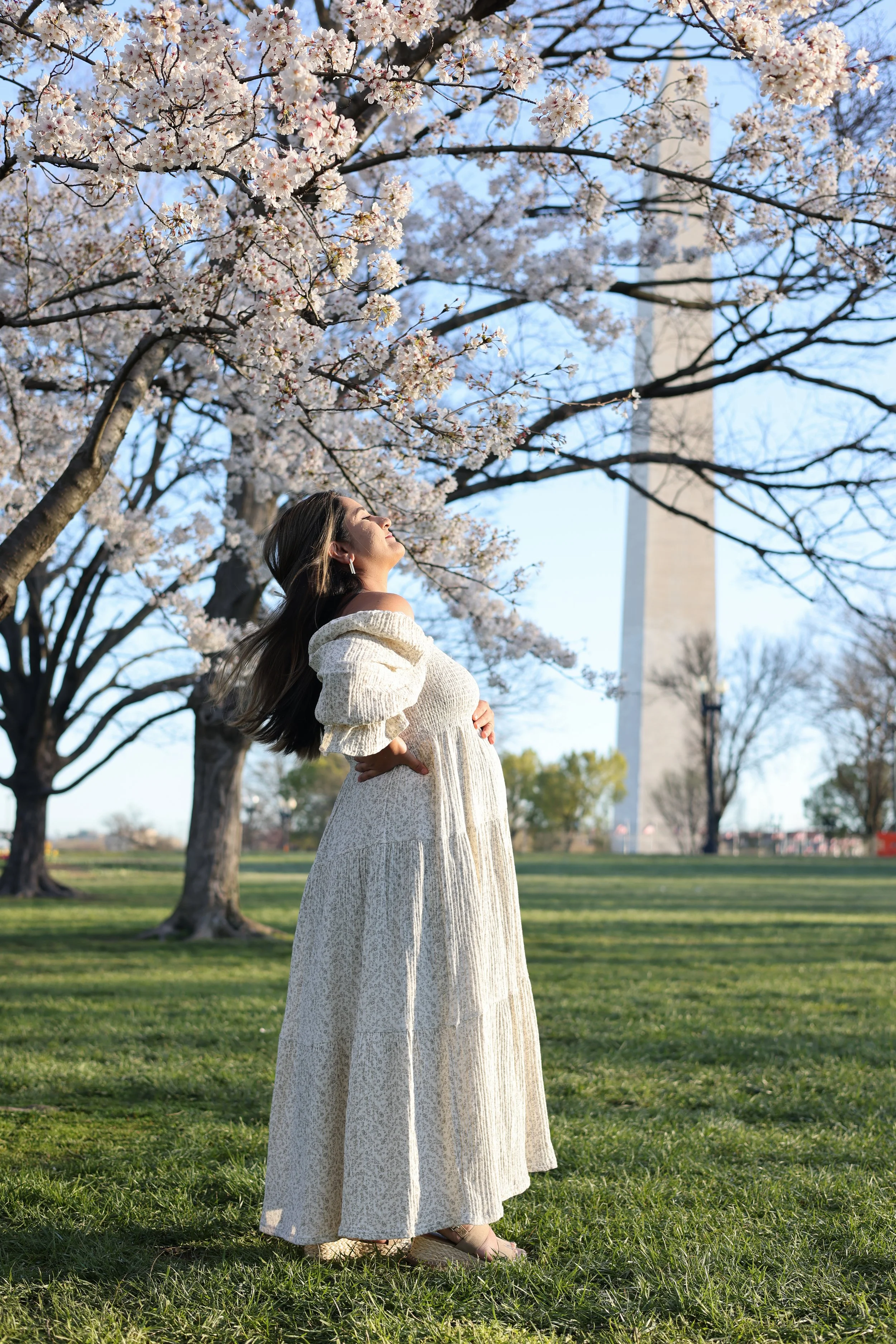 Washington DC Maternity Photos | Cherry Blossoms | Tidal Basin