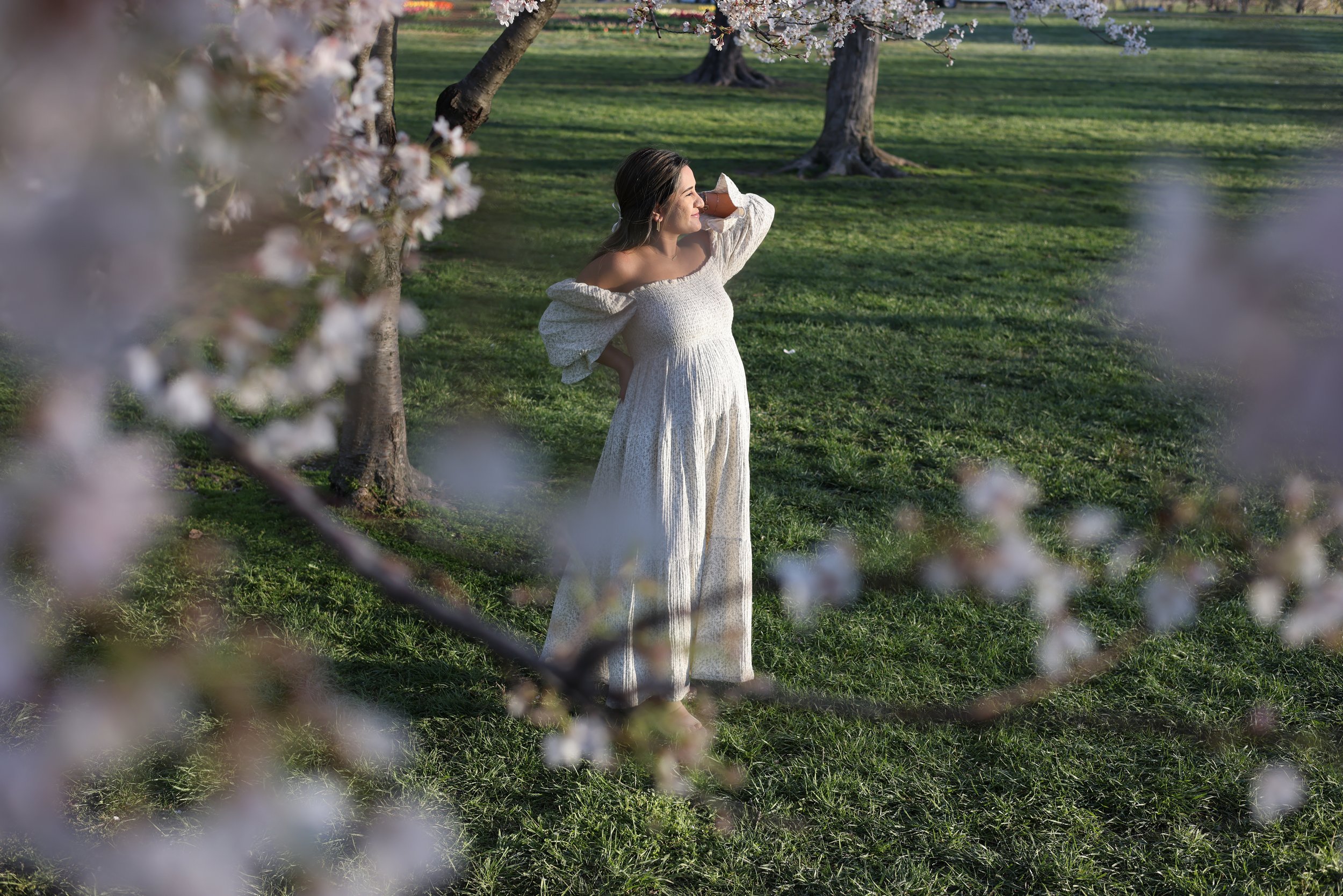 Washington DC Maternity Photos | Cherry Blossoms | Tidal Basin