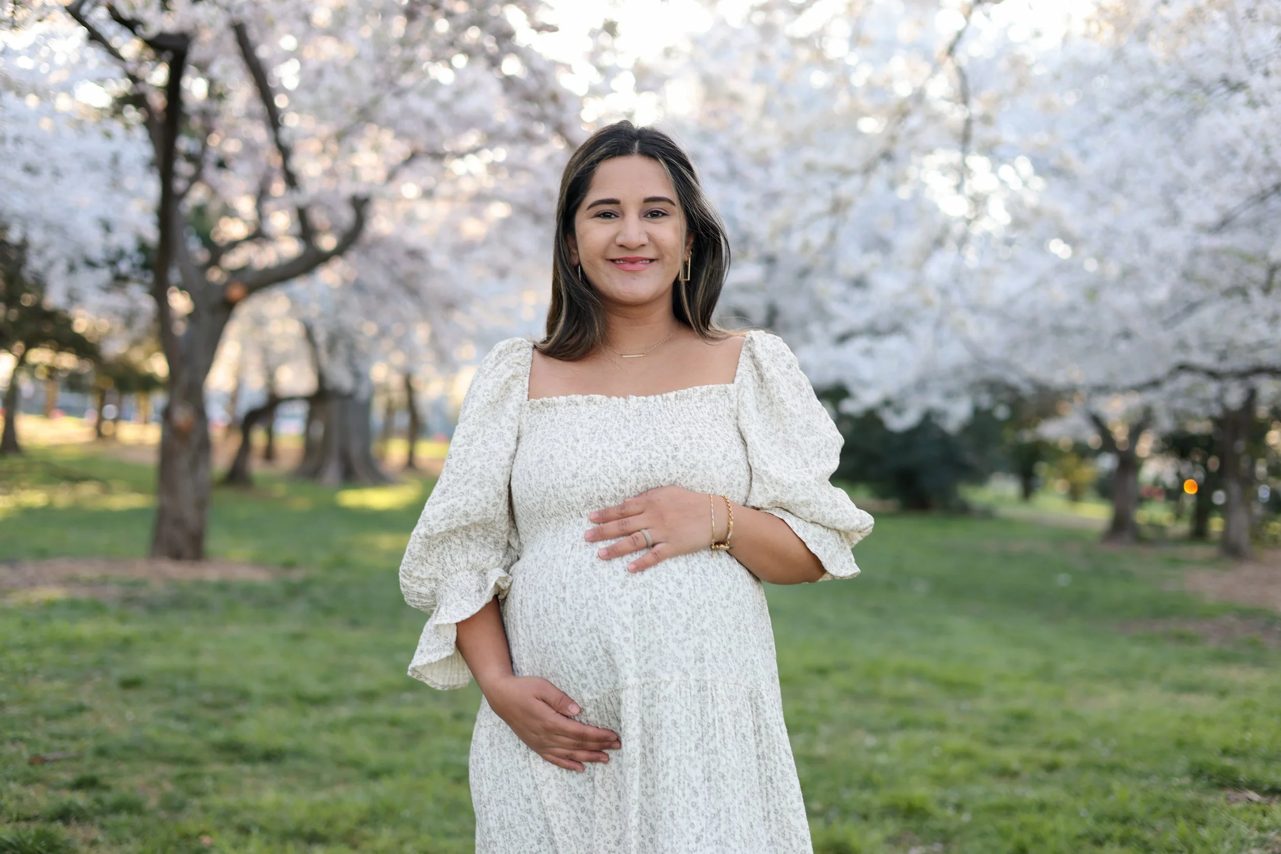 Washington DC Maternity Photos | Cherry Blossoms | Tidal Basin