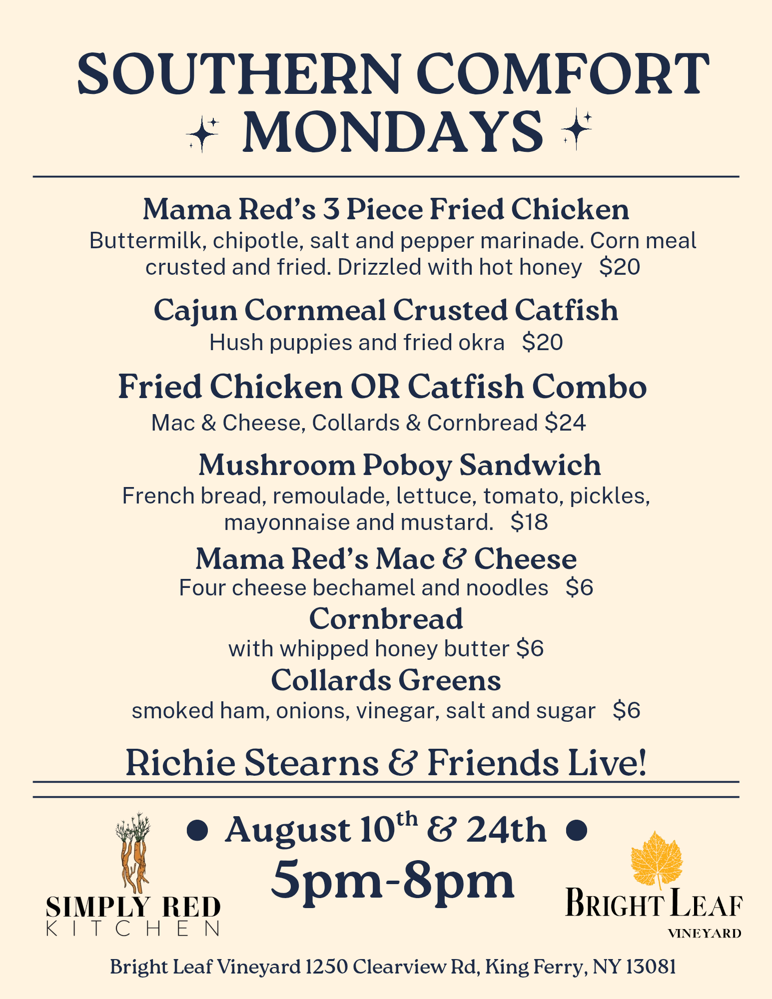 Mondays in August at Bright Leaf Vineyard