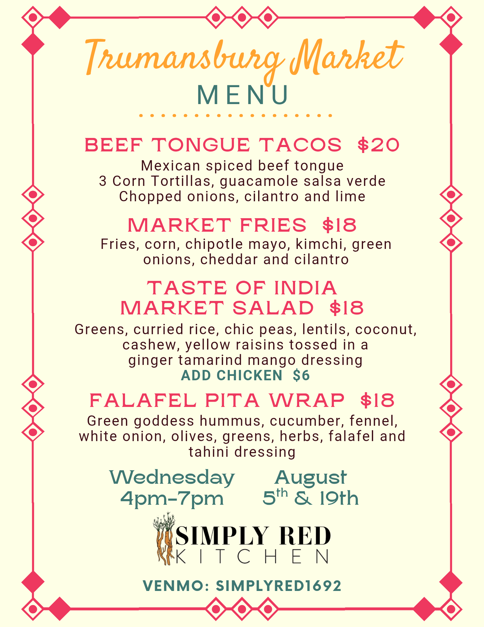 August at Trumansburg Market