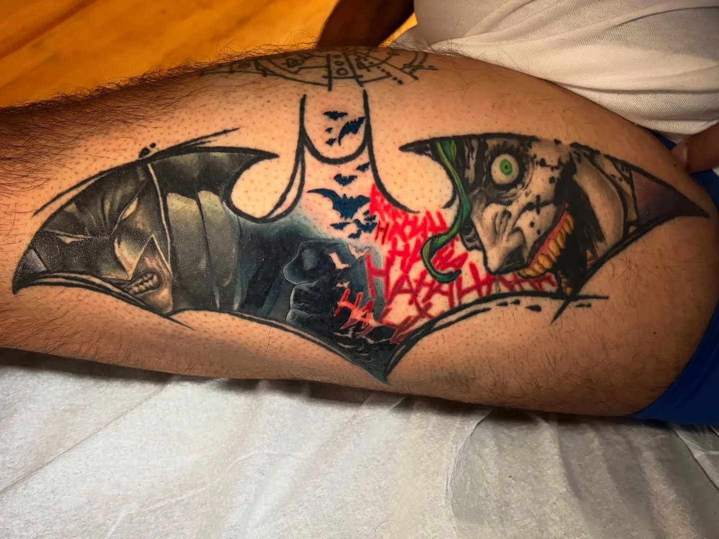 This was a ton of fun! Thank you Manny for bringing this awesome concept to me! If YOU like comic tattoos as much as I like doing comic book tattoos then check out the link in my bio! #axysrotary #tattooloverscare  #tattooawards #tattoo #tattoos #tat